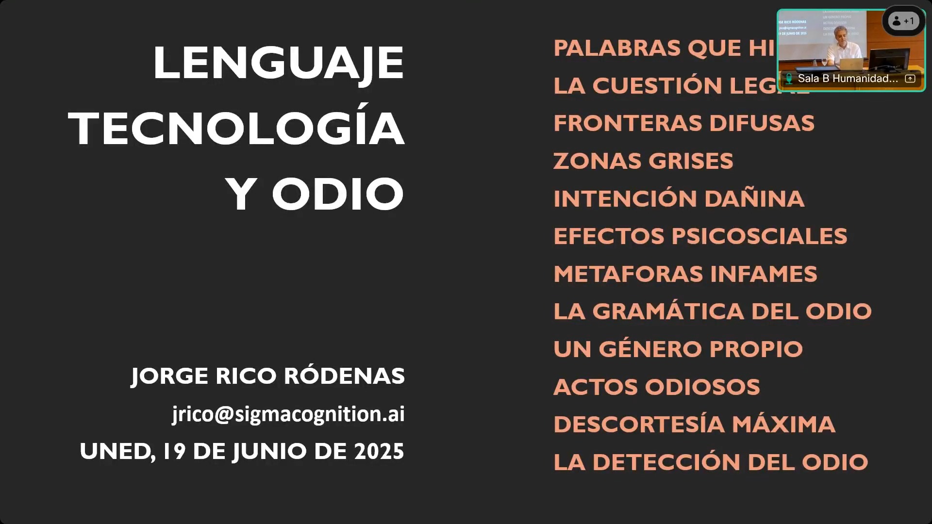 Lenguaje, tecnología y odio