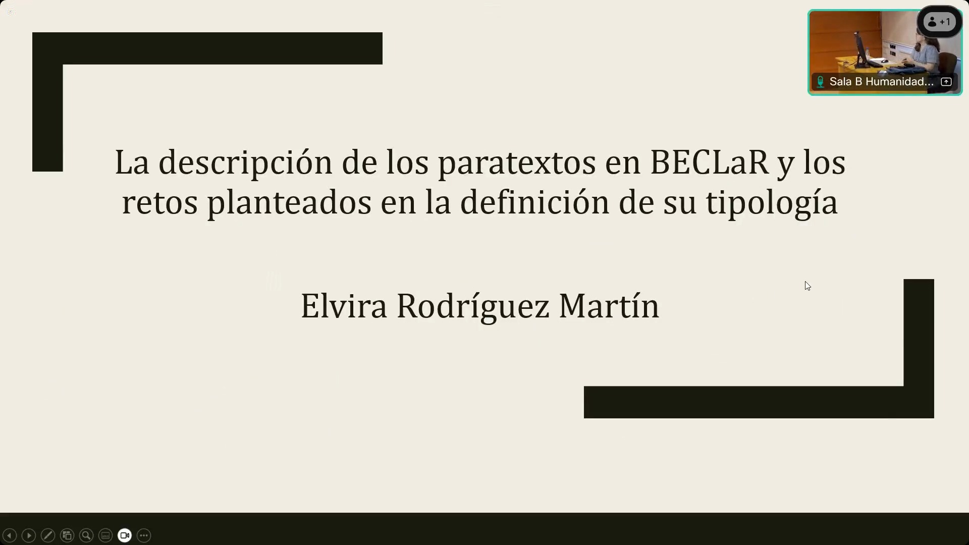 La descripción de los paratextos en BECLaR y los retos planteados en la definición de su tipología