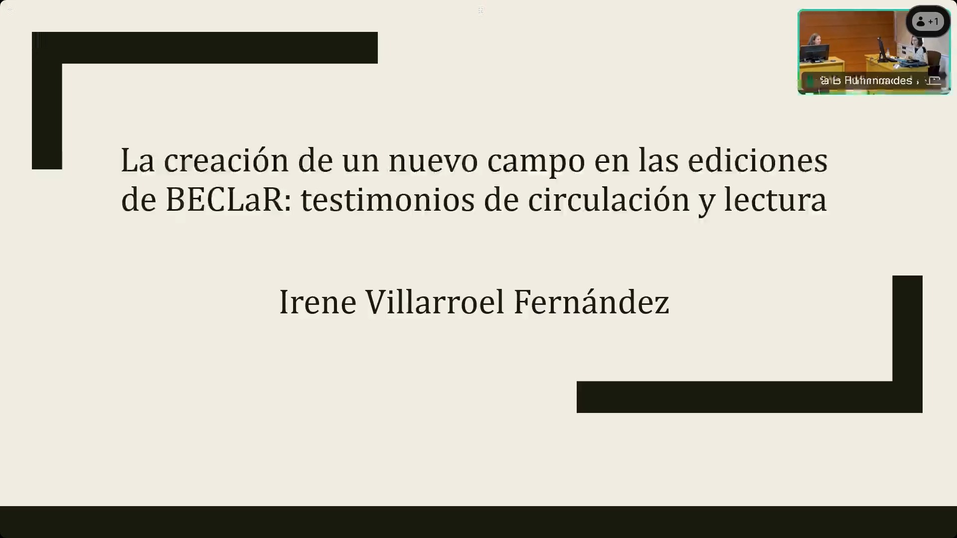 La creación de un nuevo campo en las ediciones de BECLaR: testimonios de circulación y lectura