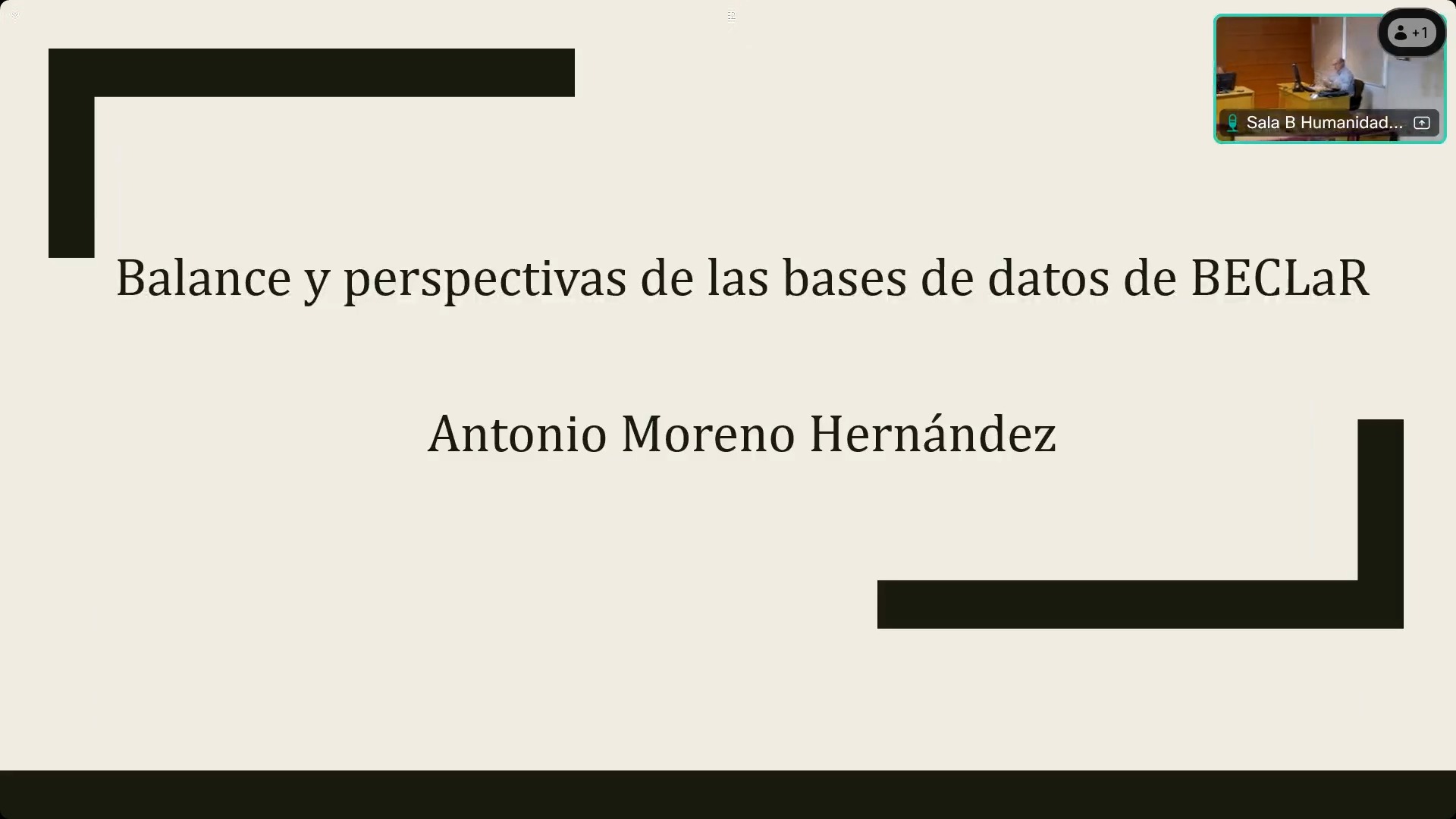 Balance y perspectivas de las bases de datos de BECLaR