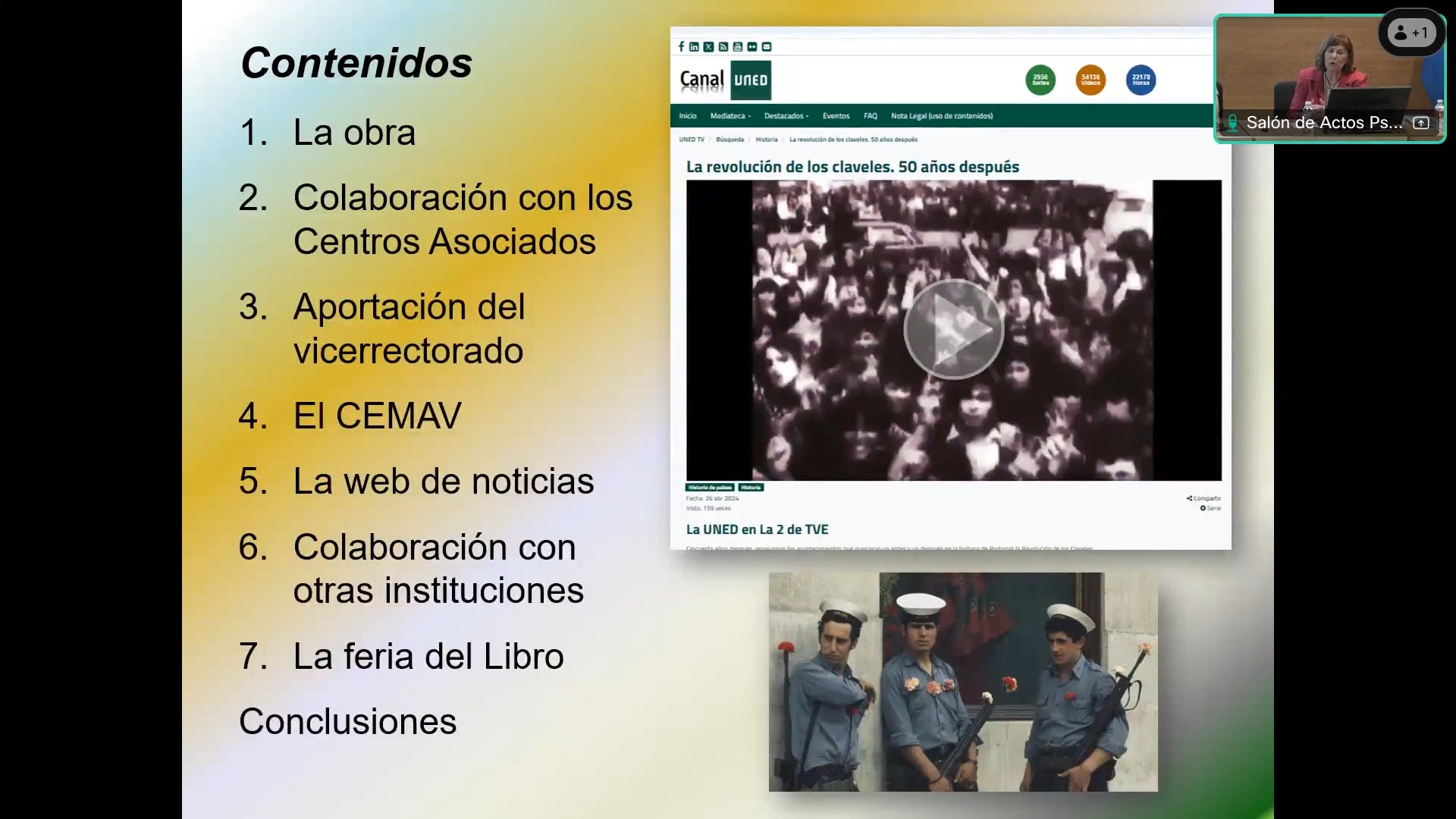 Las posibilidades que ofrece la UNED para la difusión científica