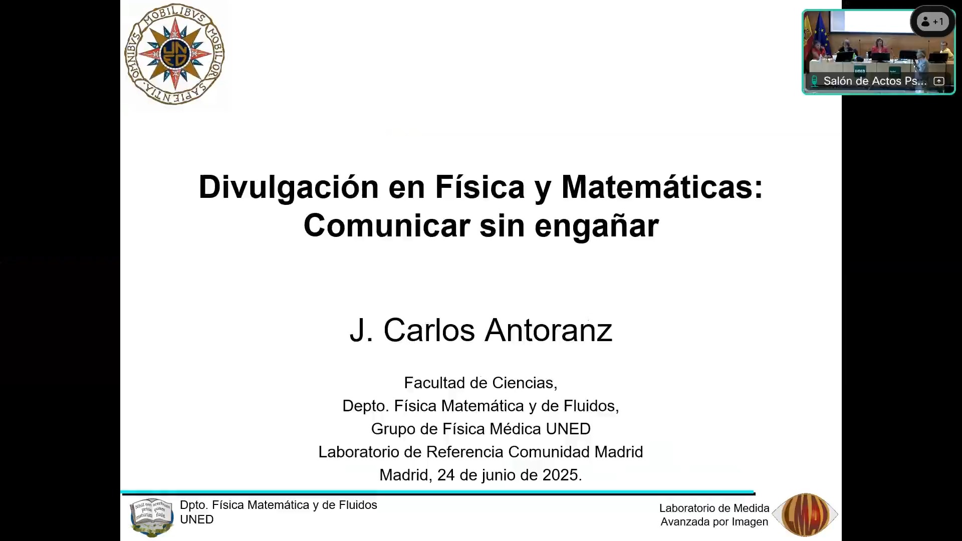 Divulgación en Física y Matemáticas: Comunicar sin engañar