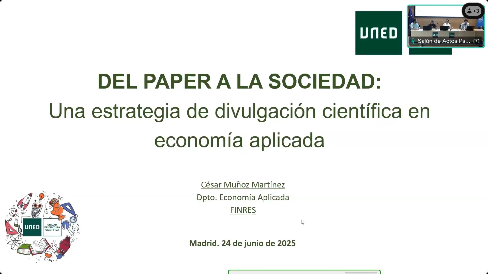 Canal de divulgación de Economía Aplicada