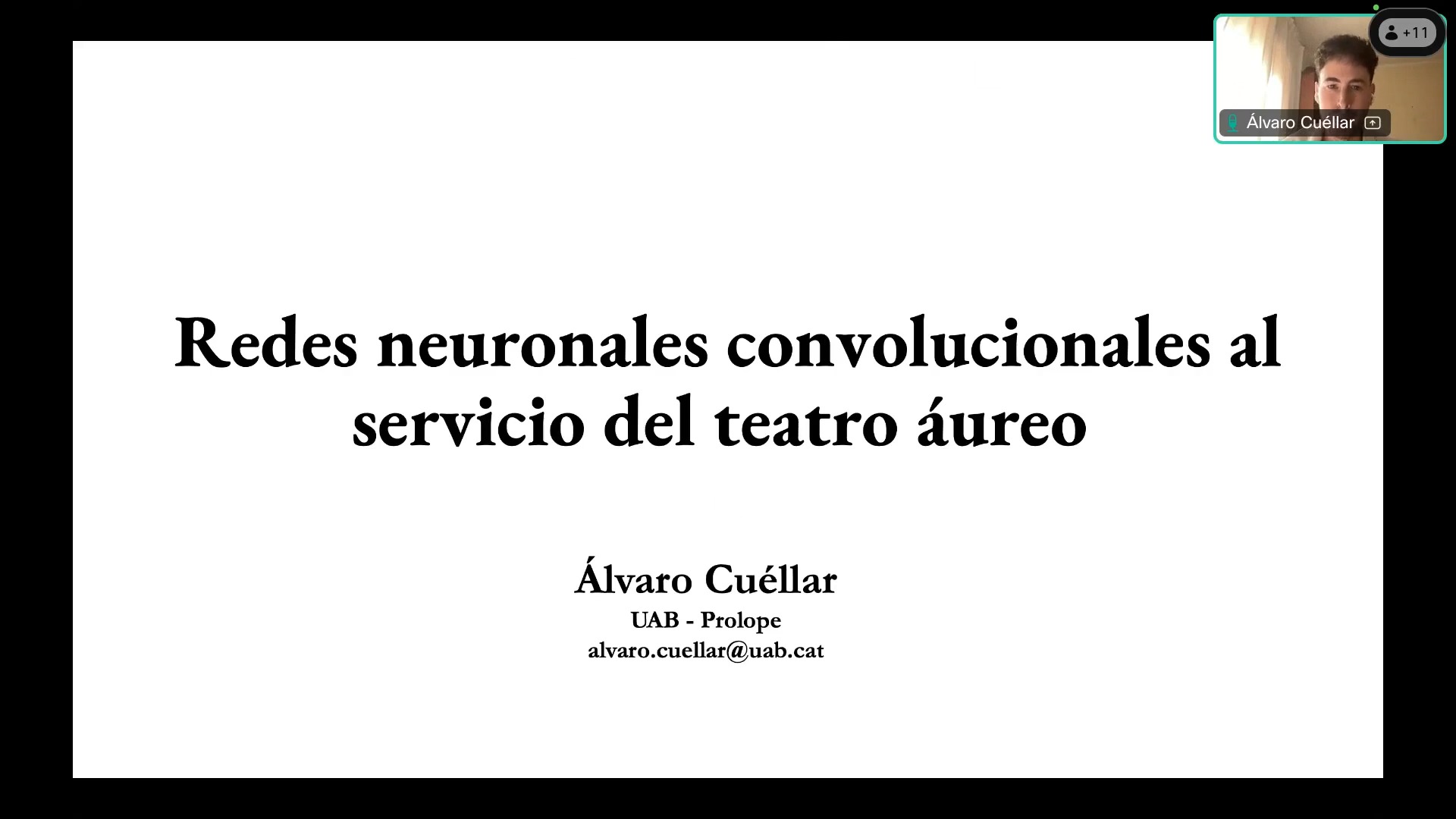 Redes neuronales convolucionales  al servicio del teatro áureo