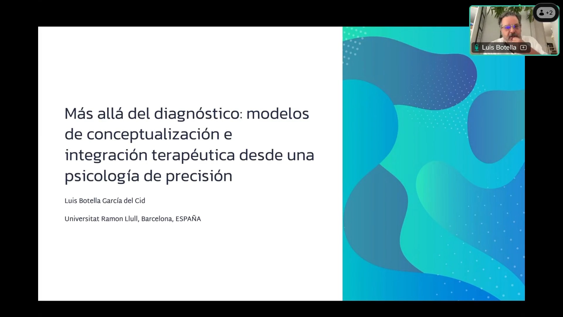 Comunicación plenaria: Más allá del diagnóstico: modelos de conceptualización e integración terapéutica desde una psicología de precisión