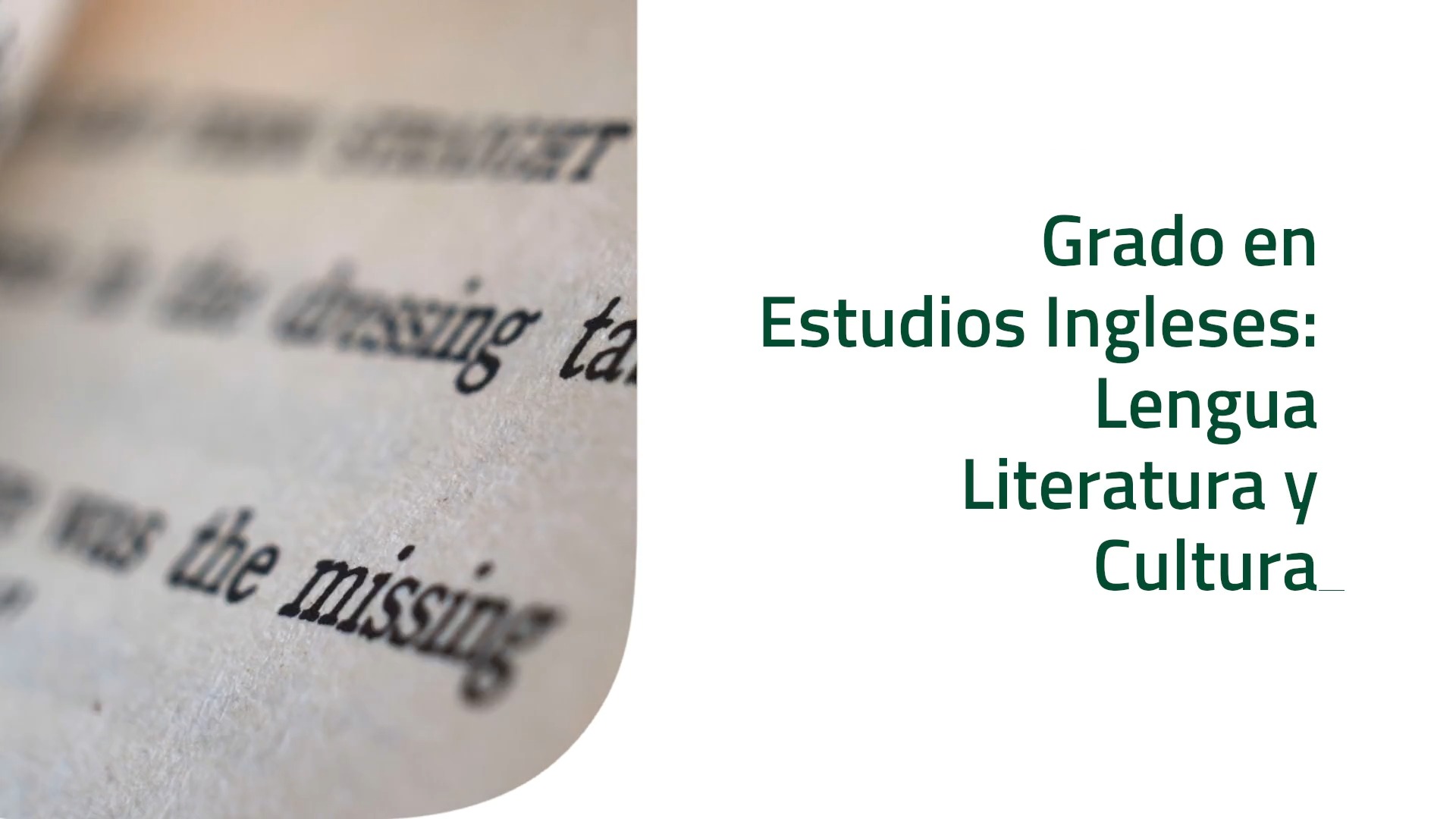 PROMO Grado en Estudios Ingleses
