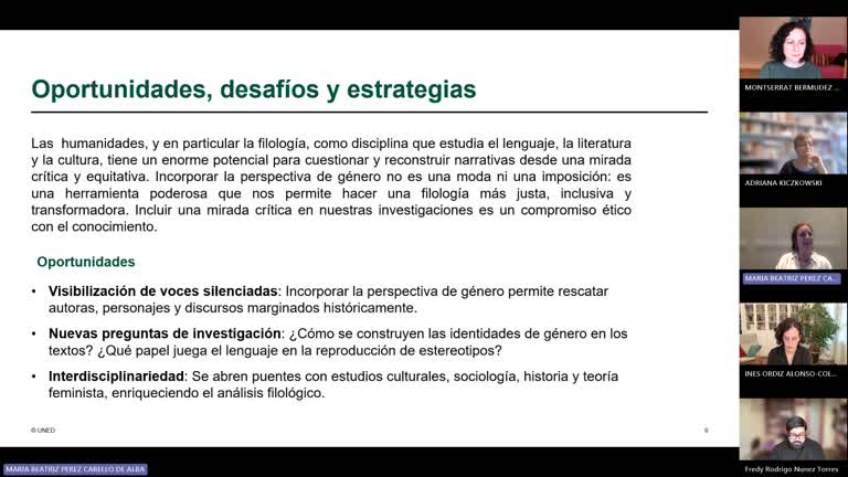 Transformando la Investigación con la perspectiva de género en el área de Humanidades