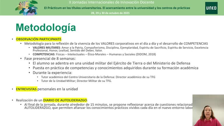 Observación participante y diario de autoliderazgo como metodologías para la vivencia de los valores corporativos durante las prácticas