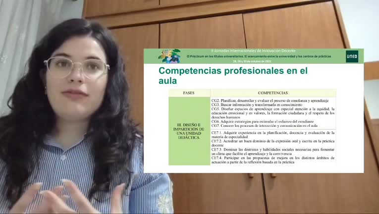 Impartir una unidad didáctica como núcleo del desarrollo de las competencias profesionales docentes