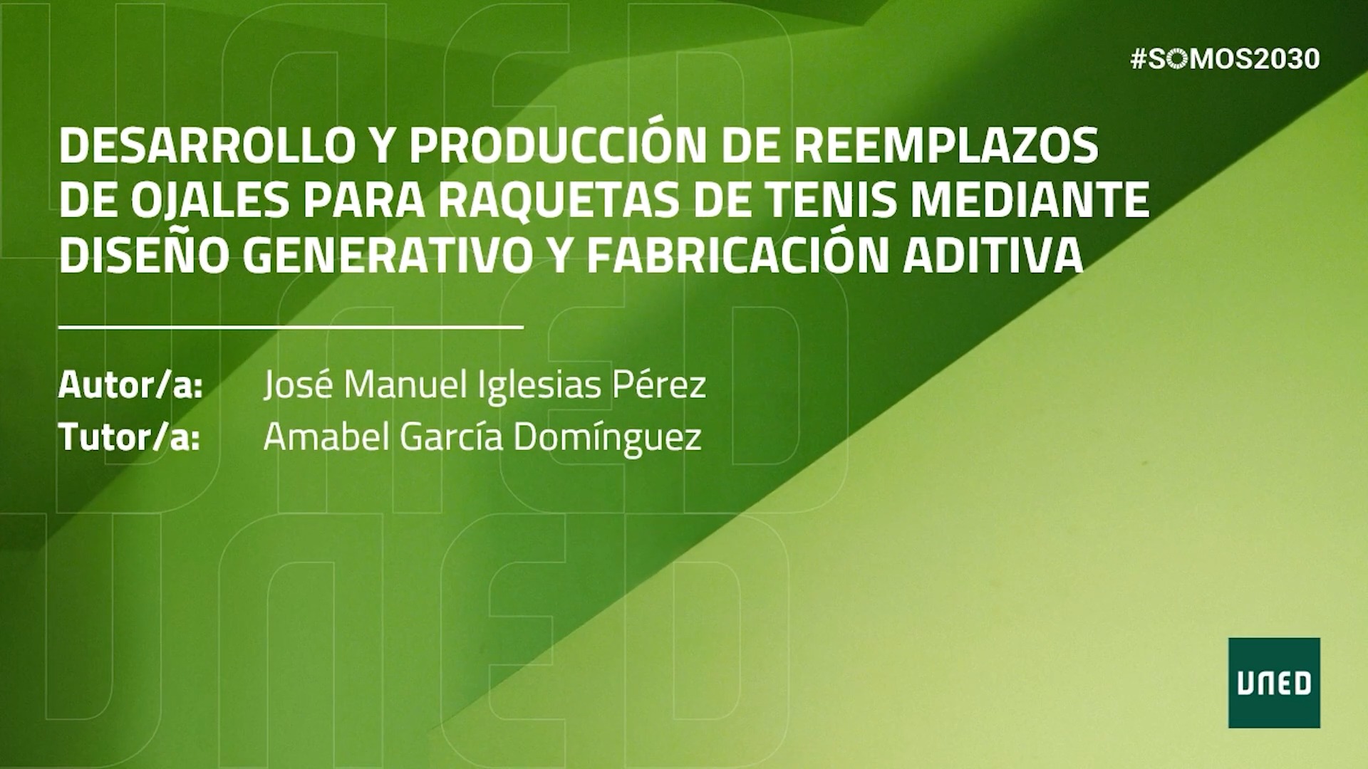 Desarrollo y producción de reemplazos de ojales para raquetas de tenis mediante diseño generativo y fabricación aditiva