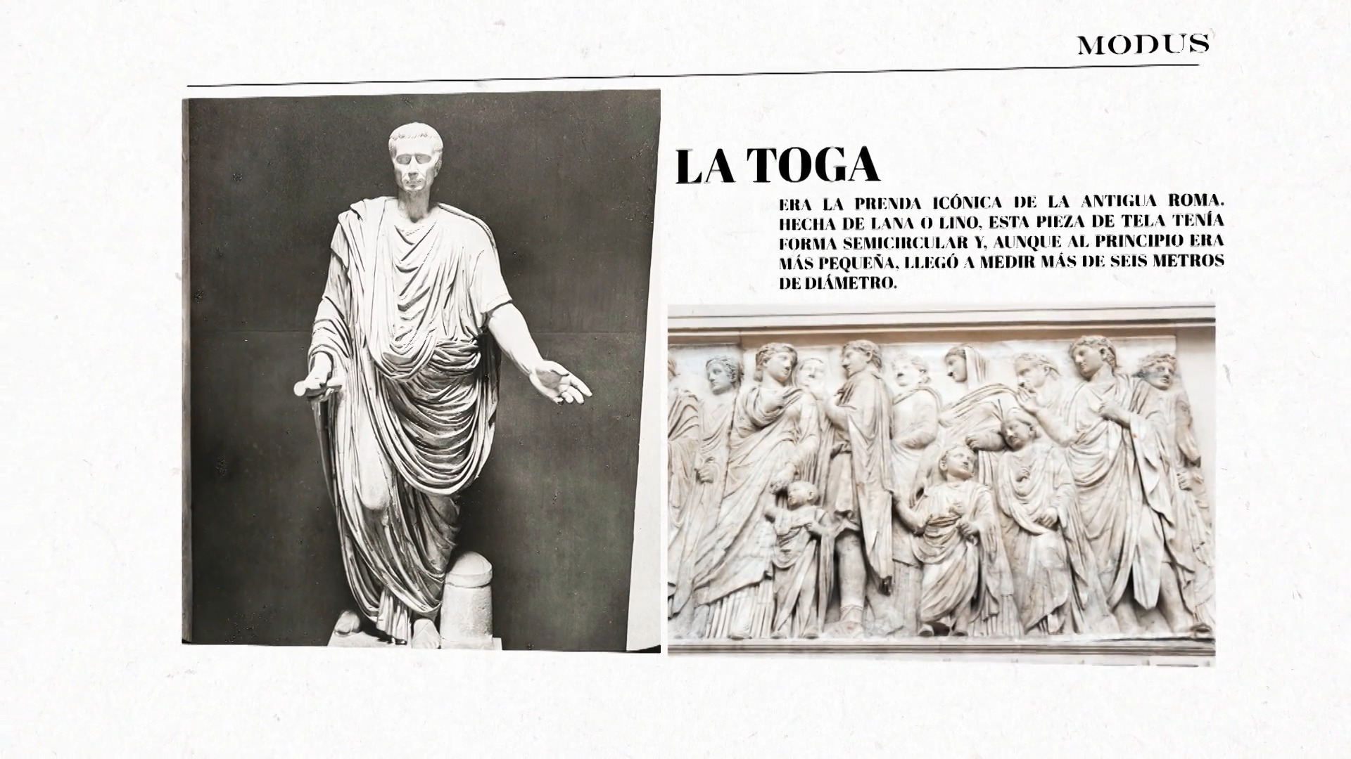 Preguntas a la Historia. ¿Cómo era la toga que vestían los romanos?