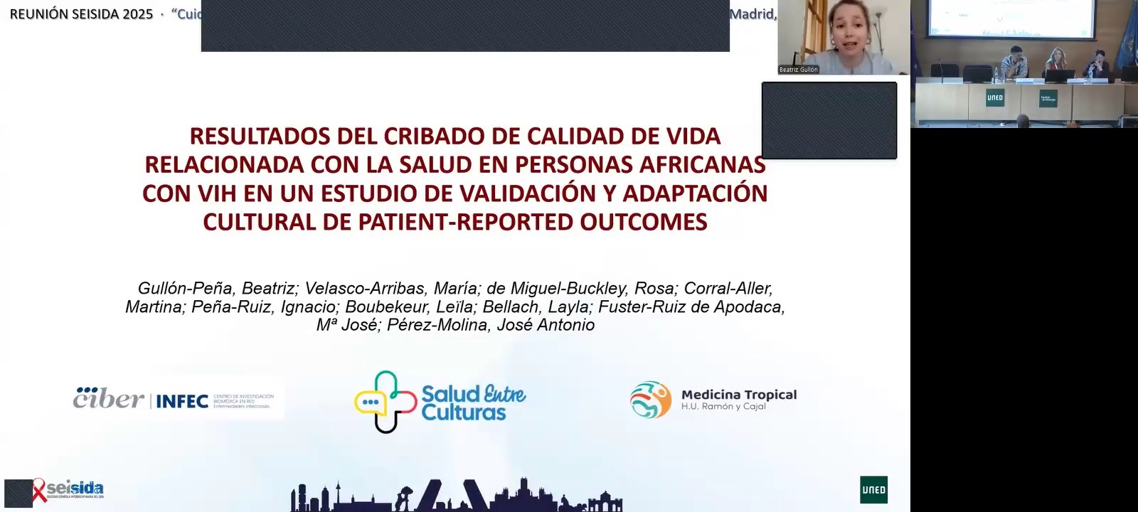 CO1.- «Resultados del cribado de calidad de vida  relacionada con la salud en africanos con VIH en un estudio de validación y adaptación cultural de Patient-Reported Outcomes»