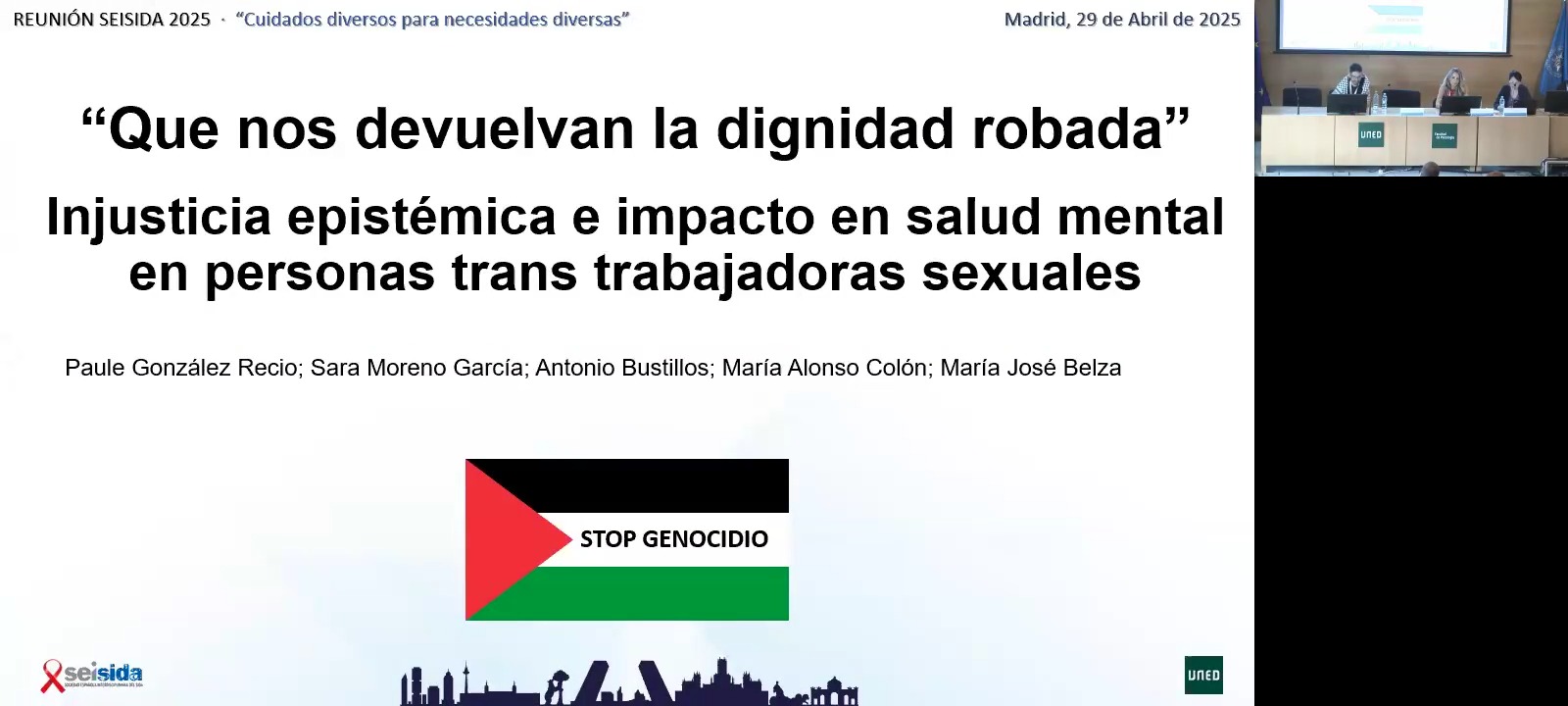 CO2.- «Que nos devuelvan la dignidad robada»: Injusticia  epistémica e impacto en salud mental en personas trans  trabajadoras sexuales»