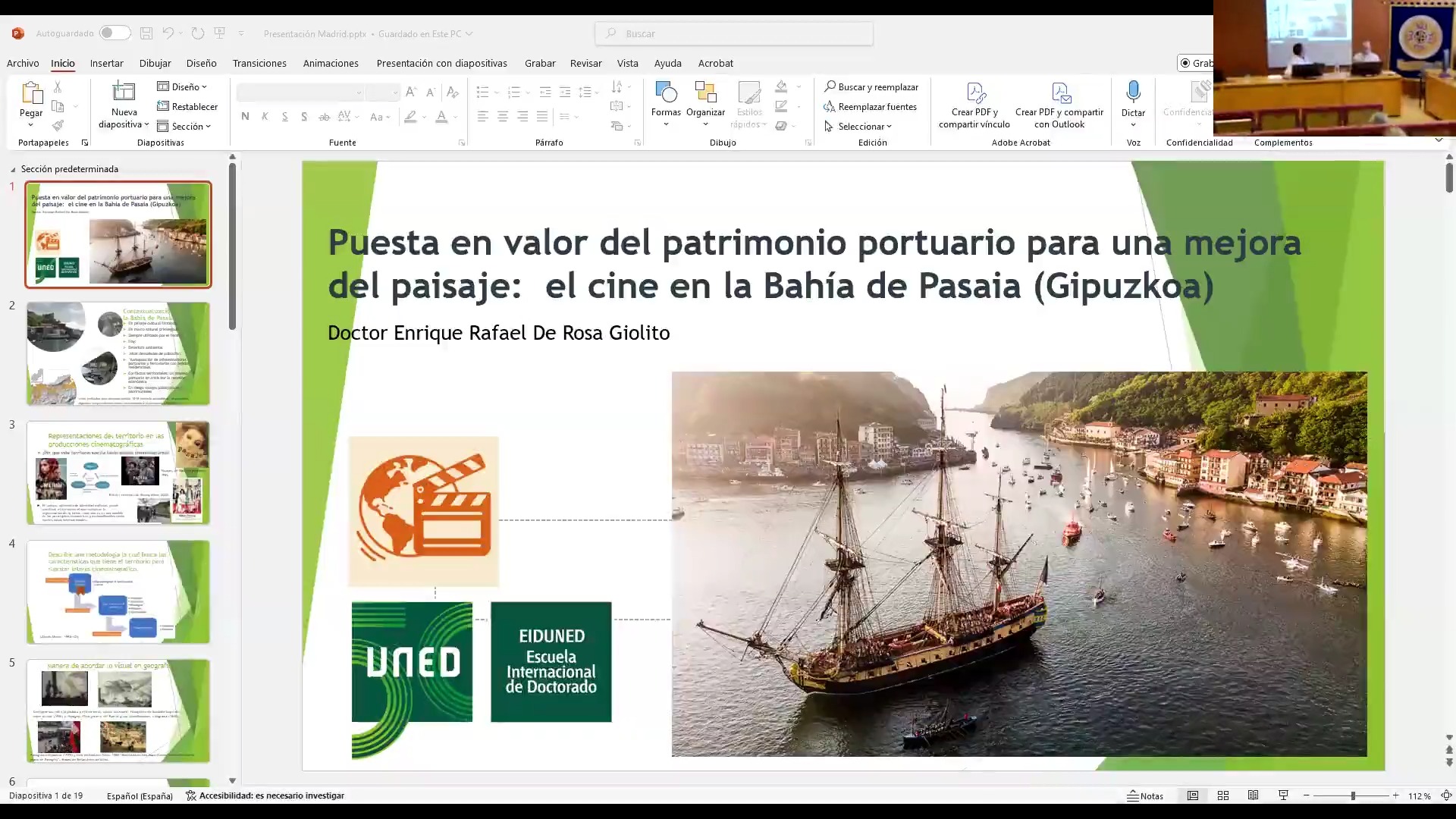 Puesta en valor del patrimonio portuario para una mejora del paisaje: el cine en la Bahía de Pasaia