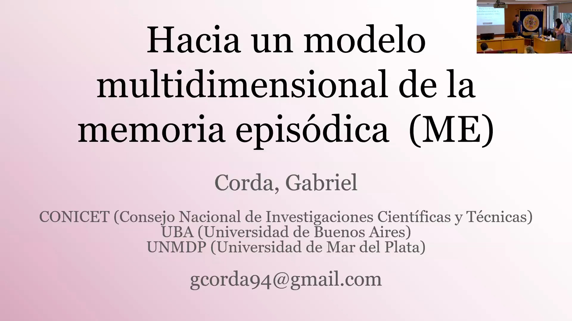 Hacía un modelo multidimensional de la memoria episódica (ME)