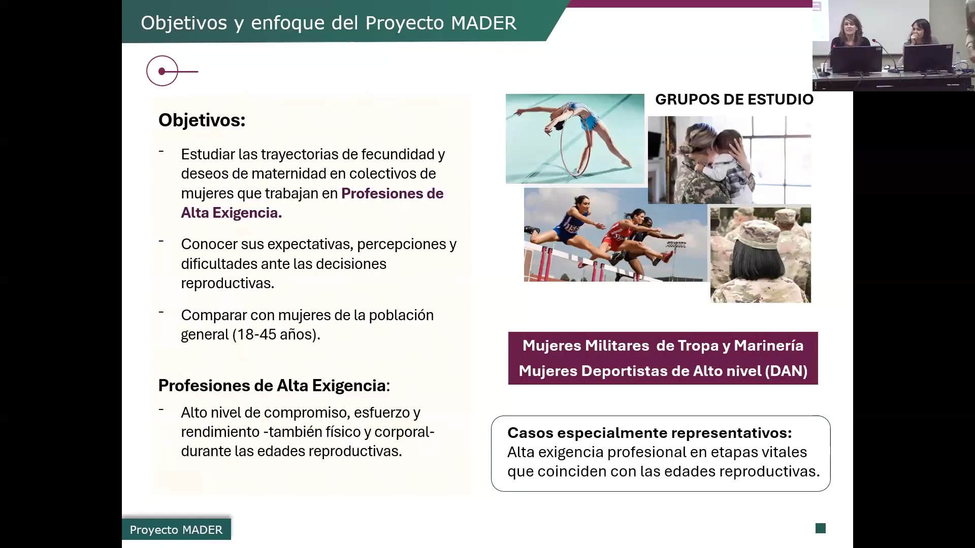 Actitudes hacia la maternidad en profesiones altamente exigentes: dos casos de estudio