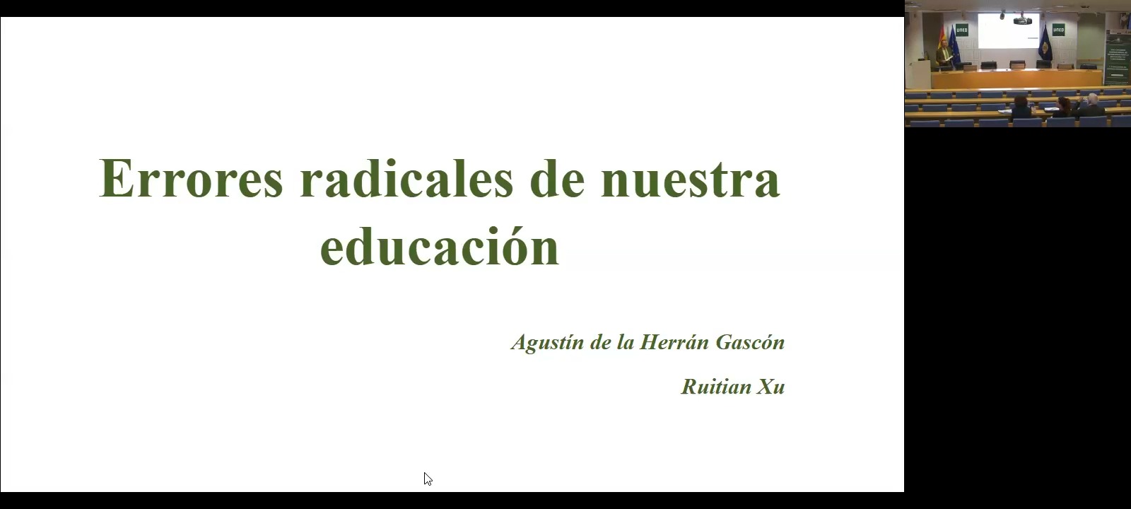 Errores radicales de nuestra educación