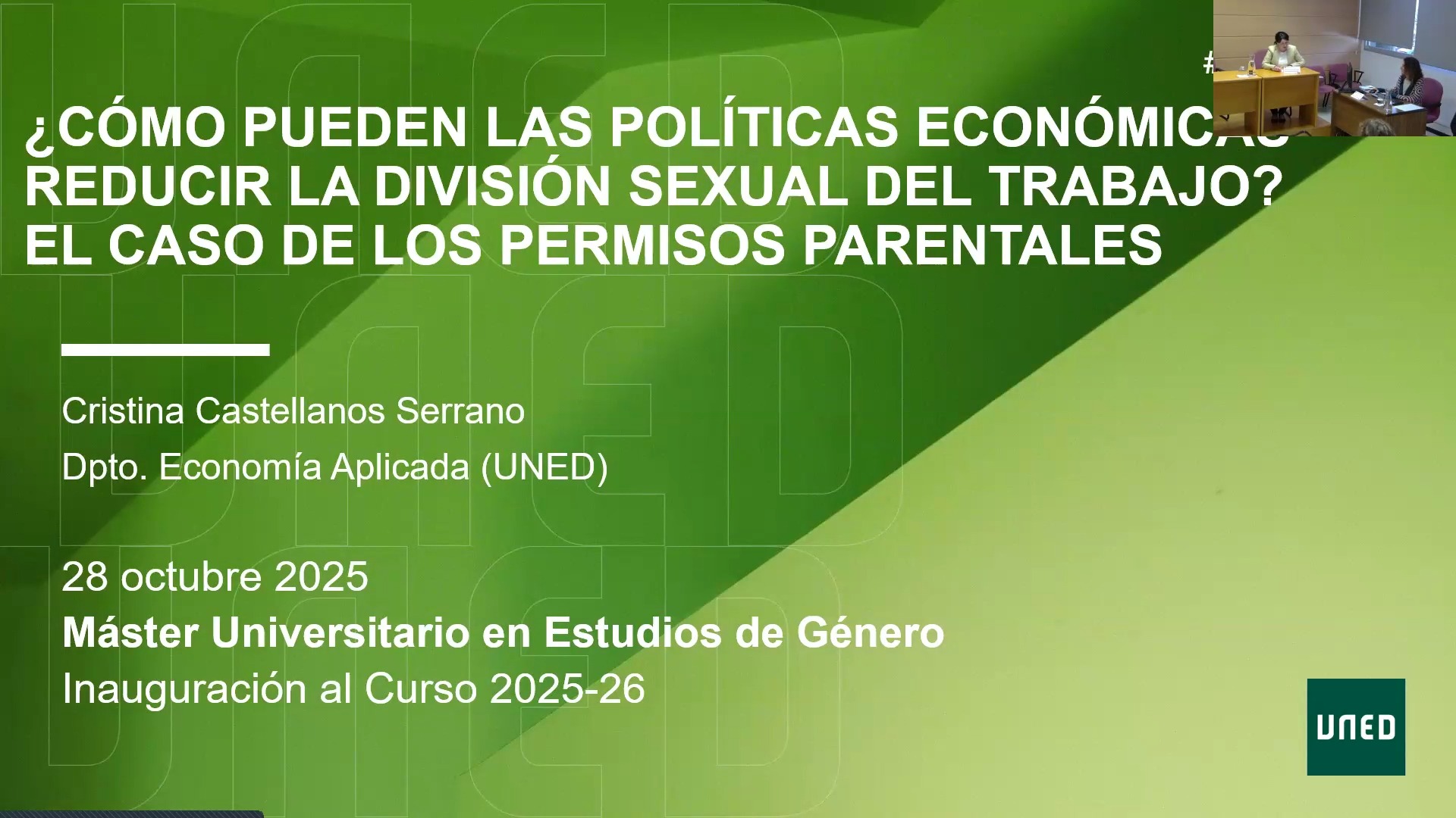 ¿Cómo pueden las políticas económicas reducir la división sexual del trabajo? El caso de los permisos parentales