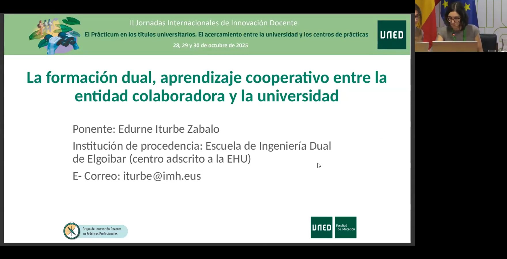 La formación dual, aprendizaje cooperativo entre la entidad colaboradora y la universidad