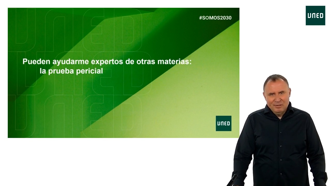 Pueden ayudarme expertos de otras materias: la prueba pericial