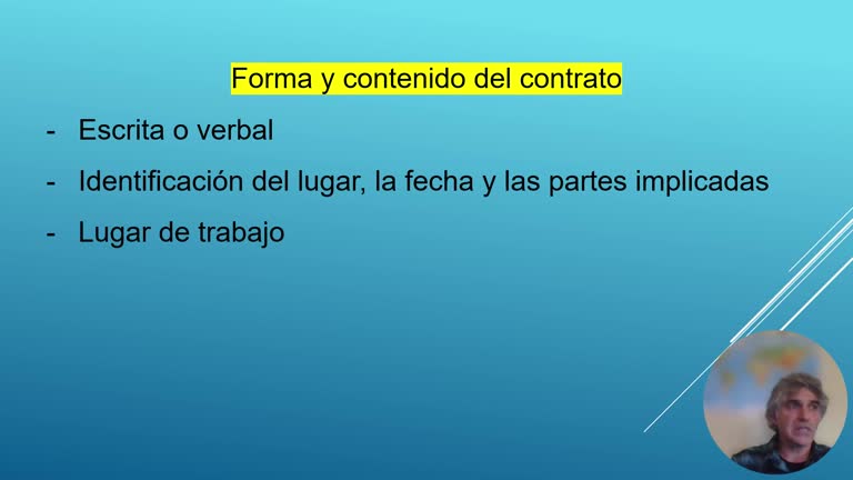 El contrato de trabajo