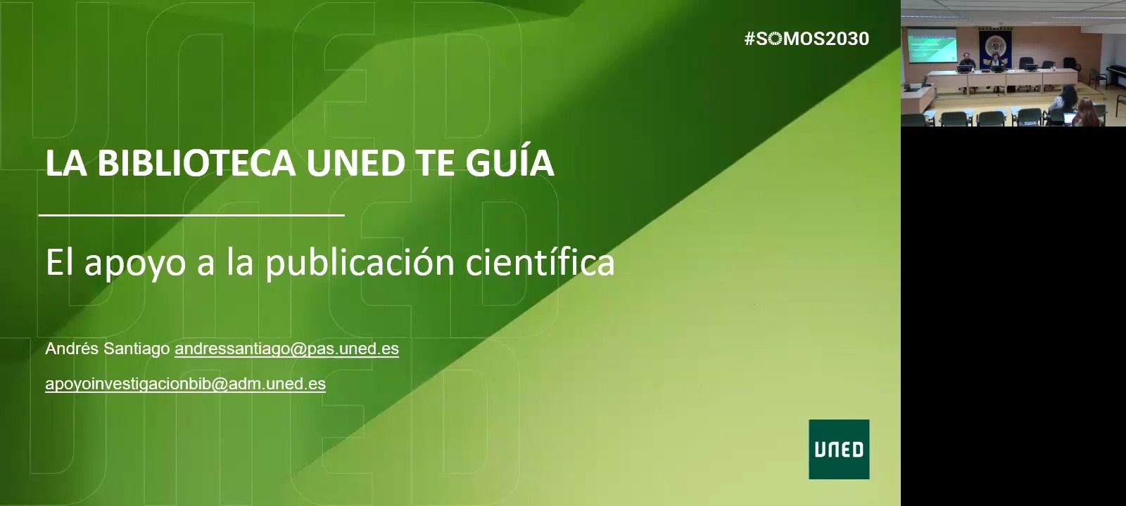 La Biblioteca UNED te guía: el apoyo a la publicación científica