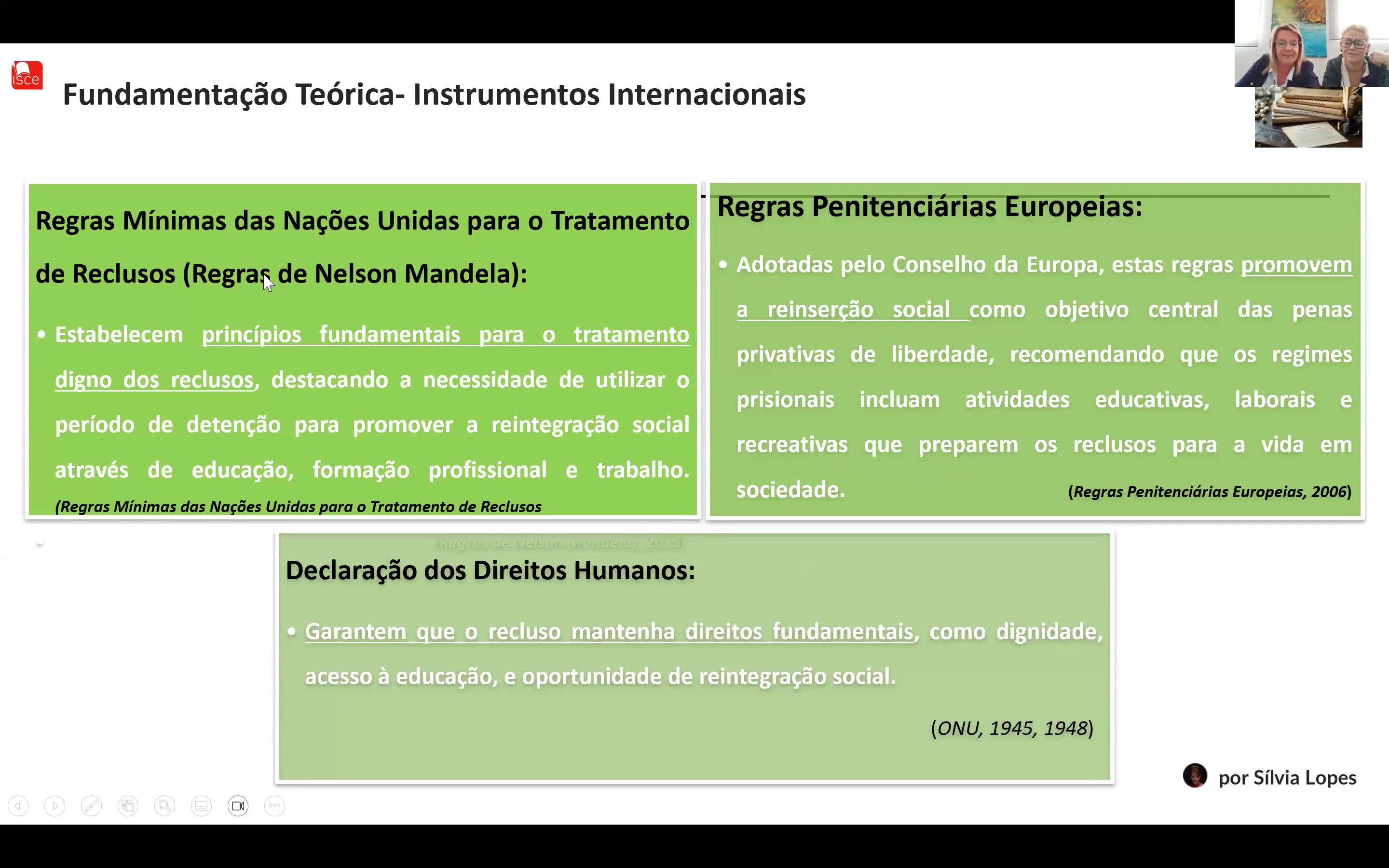 Fundamentaçao Teórica - Instrumentos Internacionais