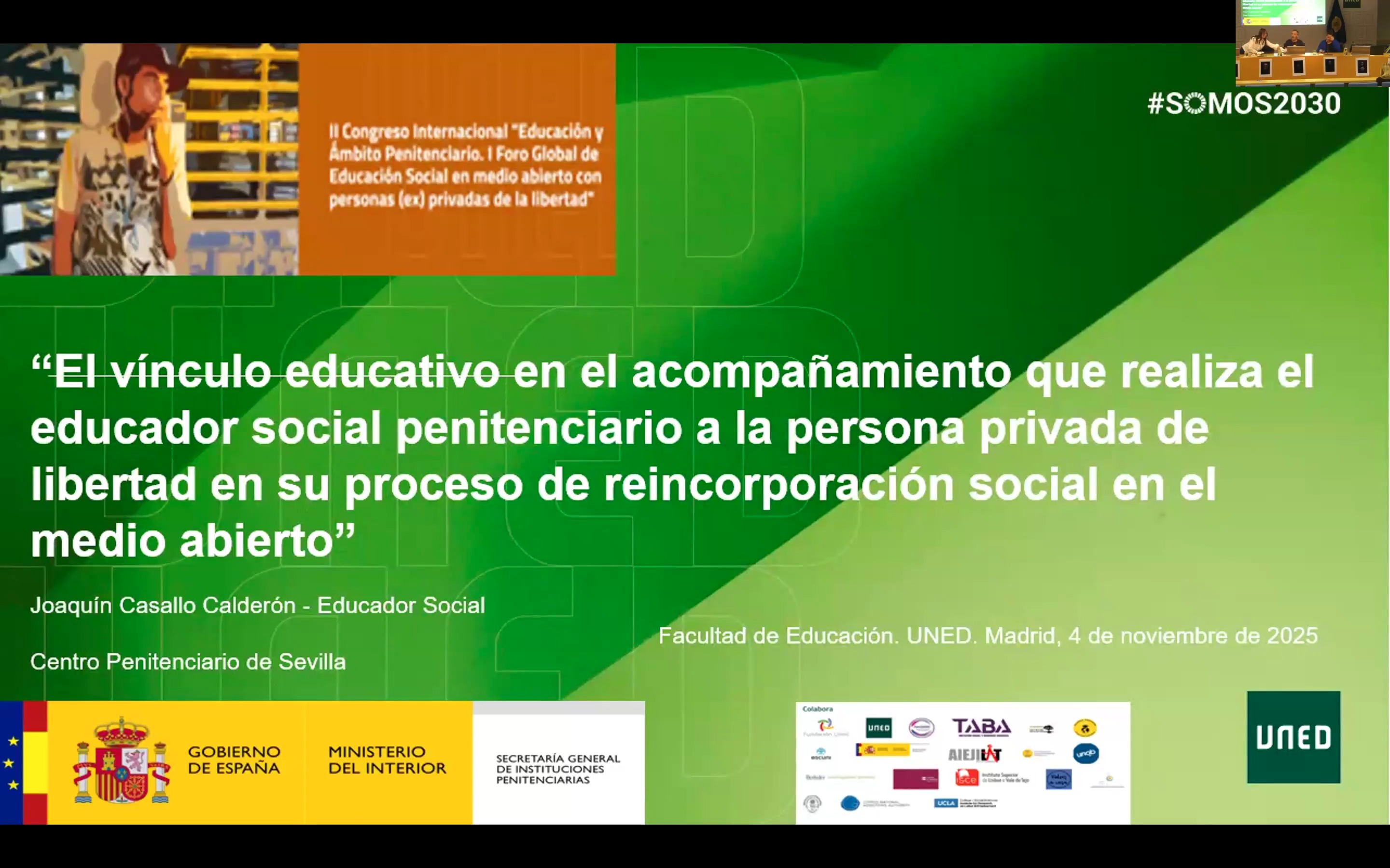 El vínculo educativo en el acompañamiento que realiza el educador social penitenciar a la persona privada de liberta en su proceso de reincorporación social en el medio abierto