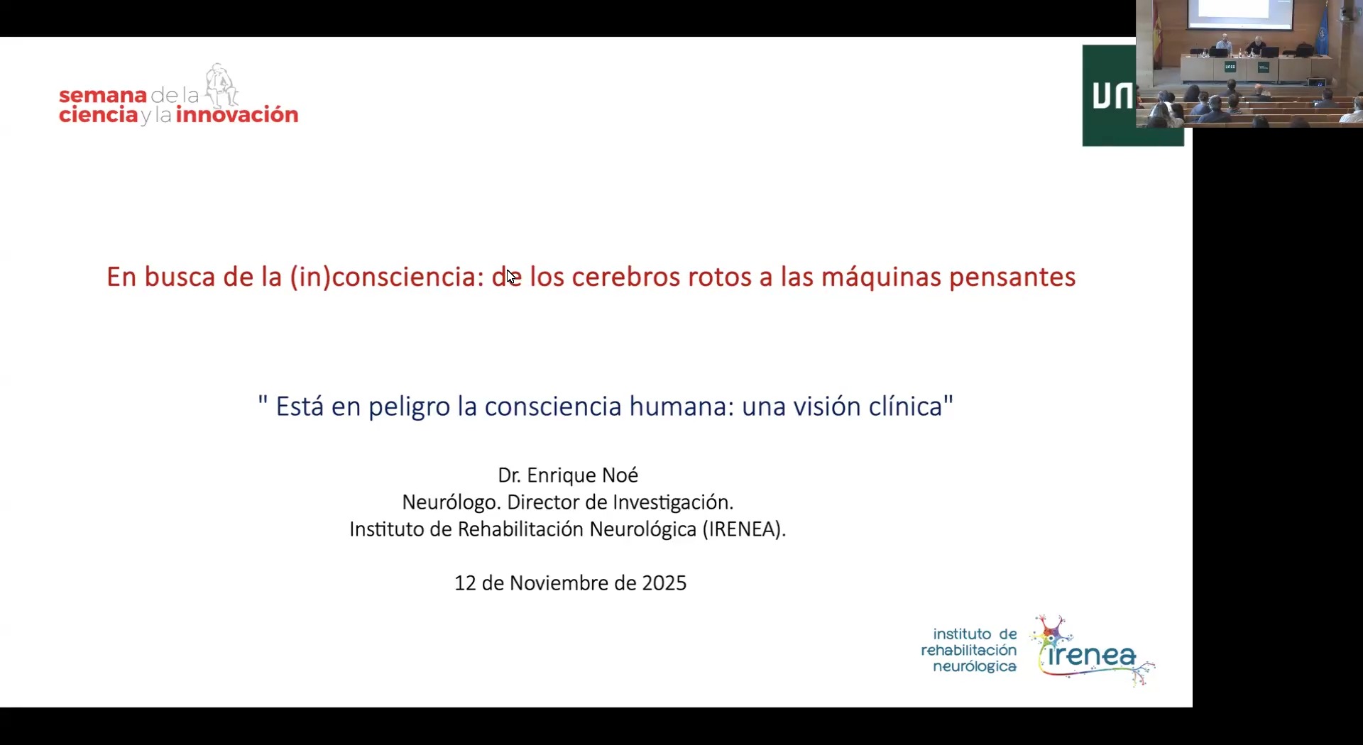 Cuando somos inconscientes. Estado vegetativo y otros estados alterados de consciencia