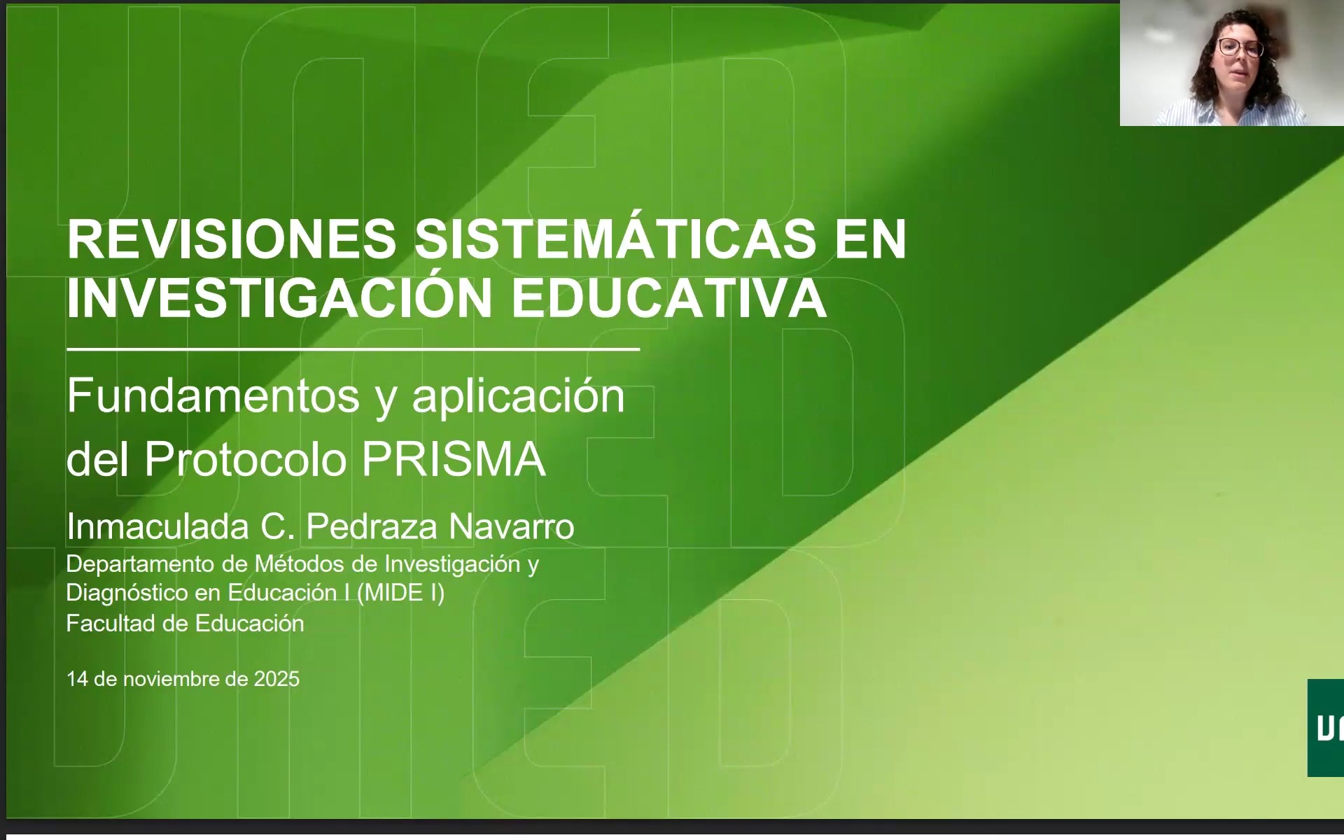 Taller: Revisiones sistemáticas en investigación educativa: fundamentos y aplicación del Protocolo PRISMA