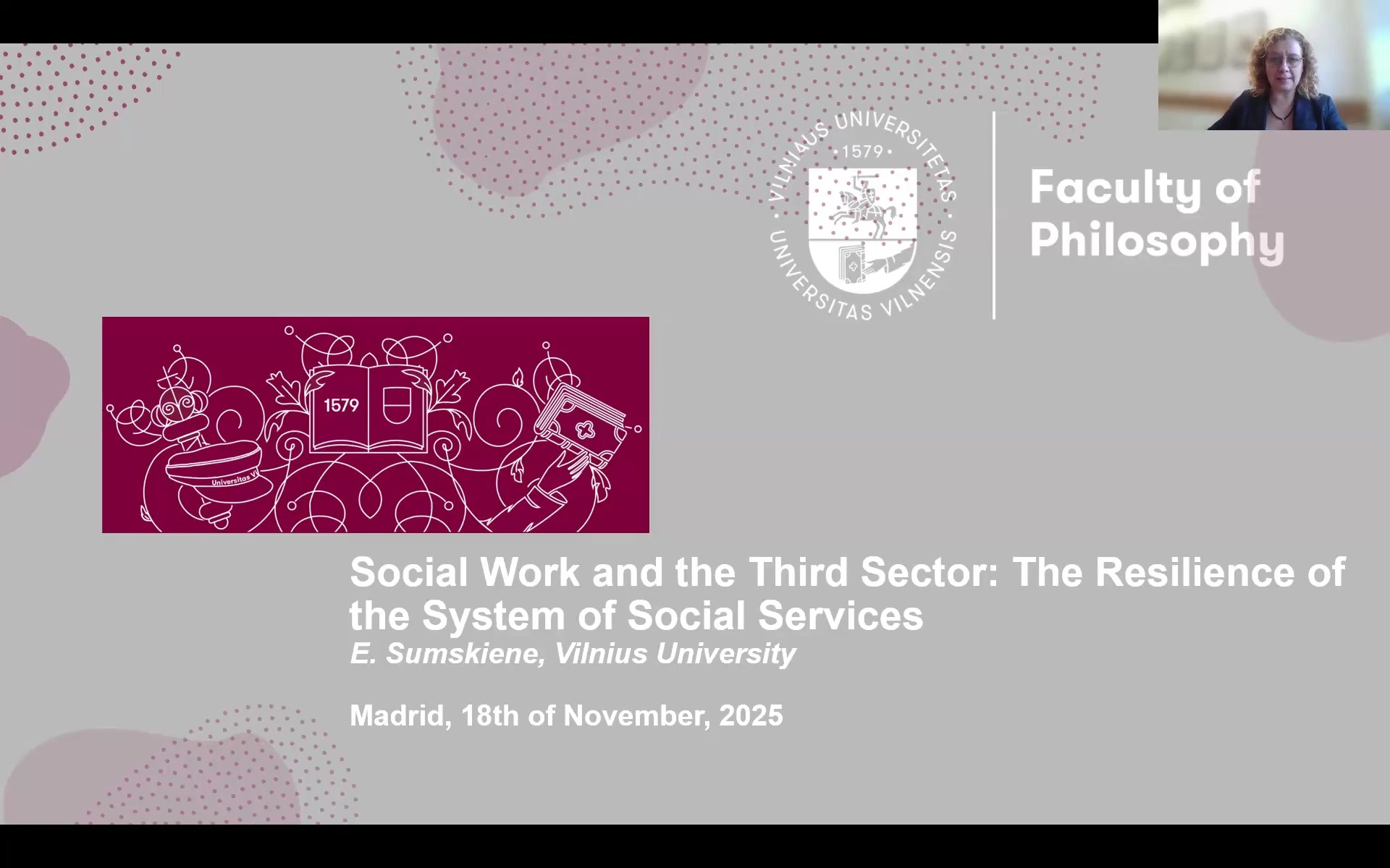 CONFERENCIA: Social work and the Third sector: the resilience of the system of social services