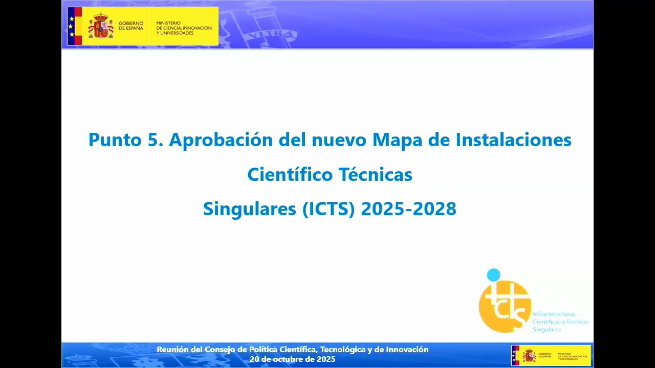 Presentación Mapa ICTS: Proceso actualización Resultado Convocatoria de expresiones de interés FEDER. STEP