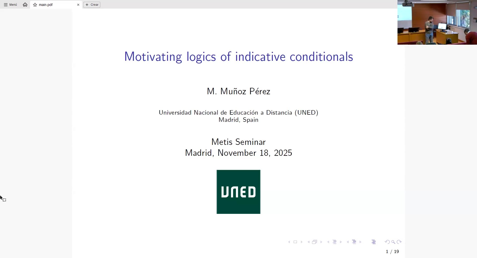 Motivating logics of indicative conditionals