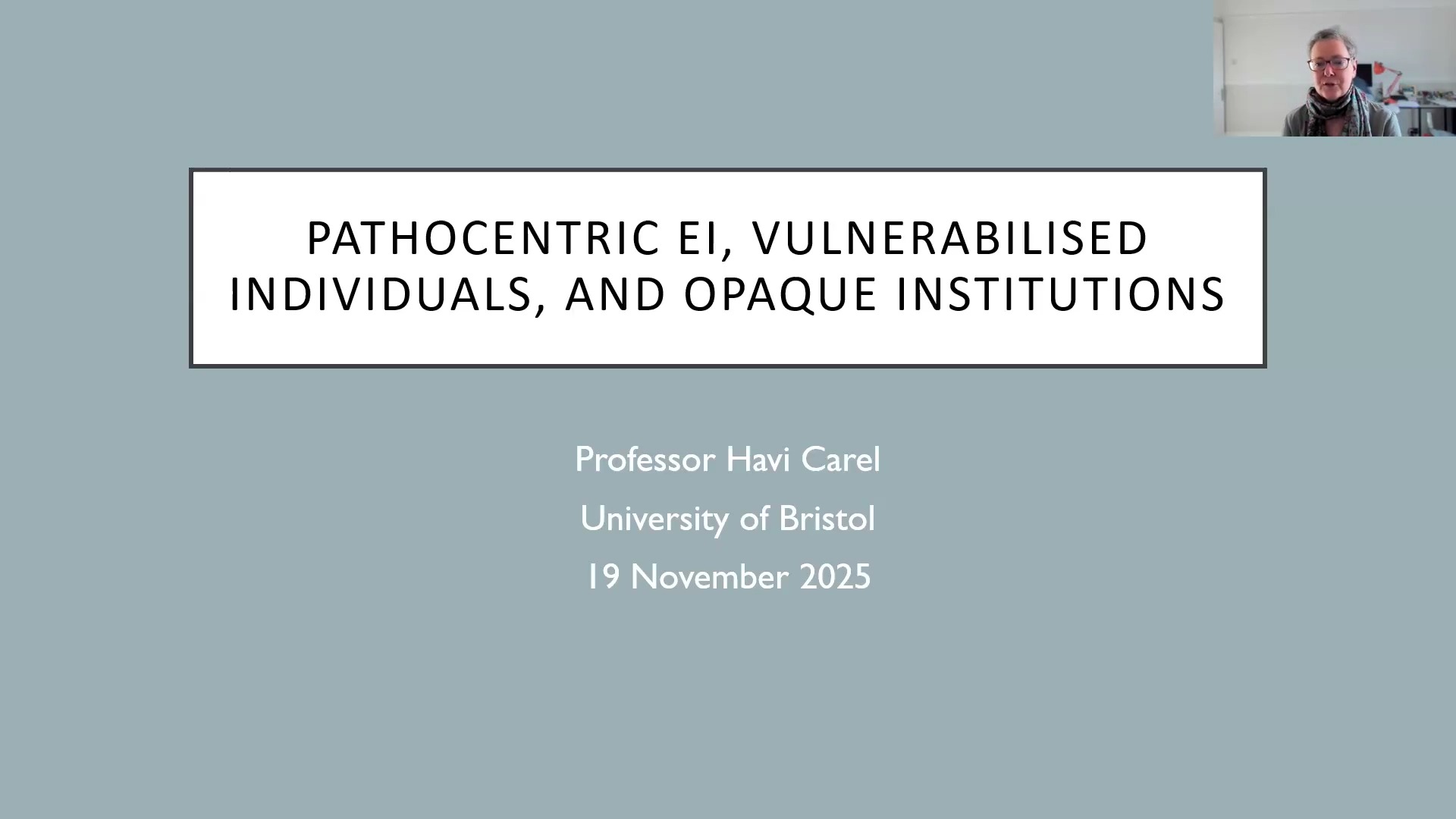 Pathocentric epistemic injustice and institutional opacity