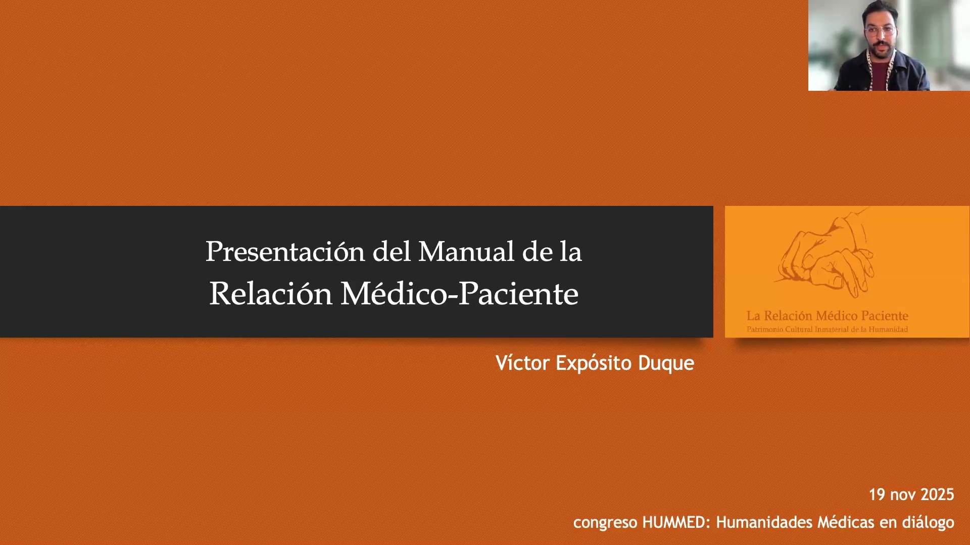 Presentación del libro Manual de la relación médico-paciente (Foro de la Profesión Médica de España)