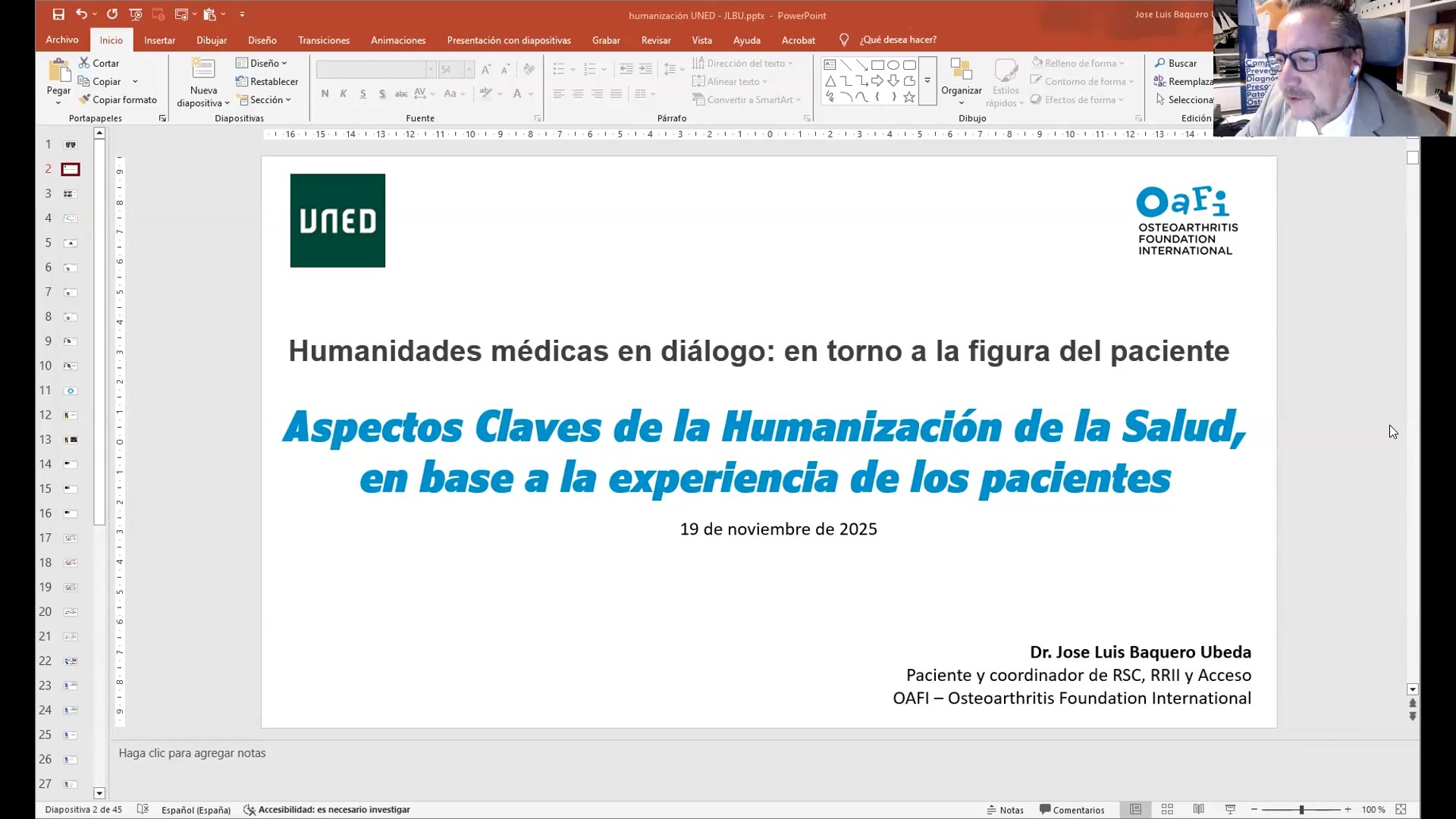 Aspectos claves de la Humanización, en base a la experiencia de los pacientes