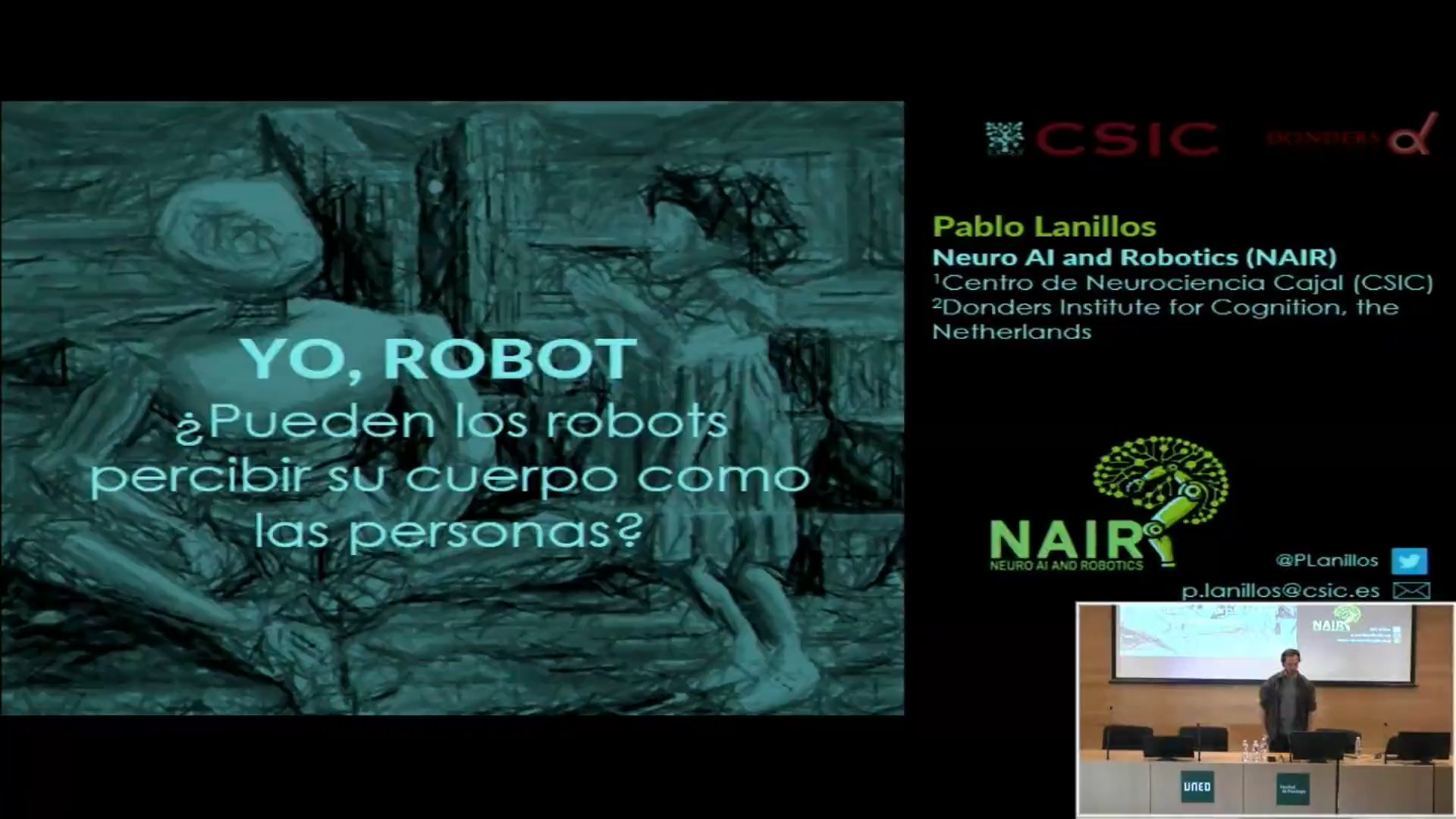 Yo, Robot. ¿Pueden los robots percibir su cuerpo como las personas?