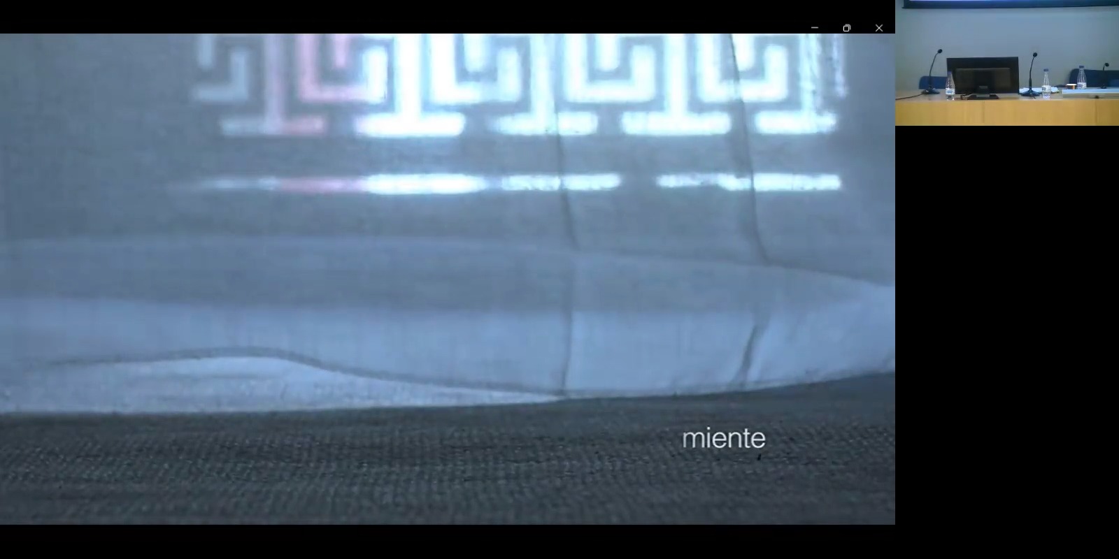 Proyección del Cortometraje: “Miente”