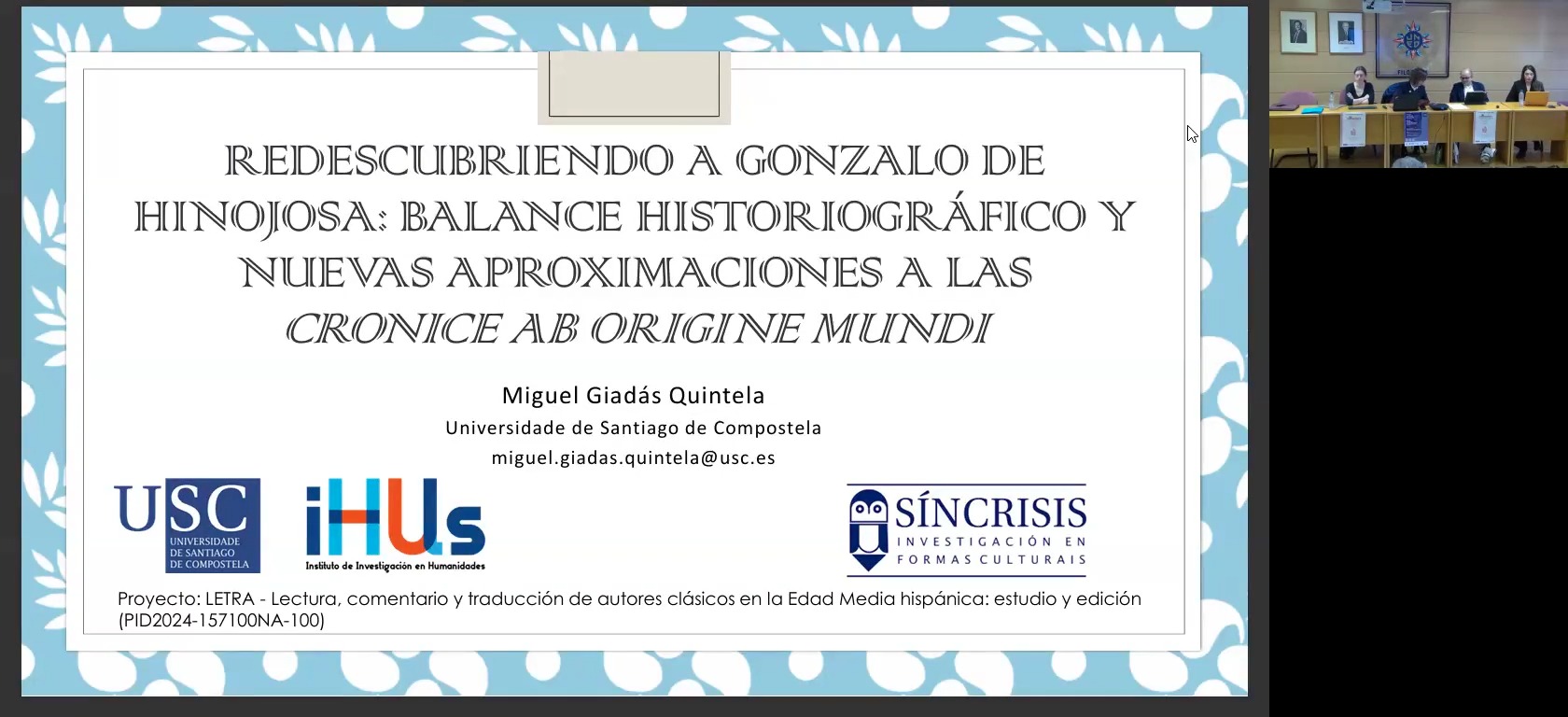 Redescubriendo a Gonzalo de Hinojosa:  balance historiográfico y nuevas aproximaciones a las Cronice ab origine mundi