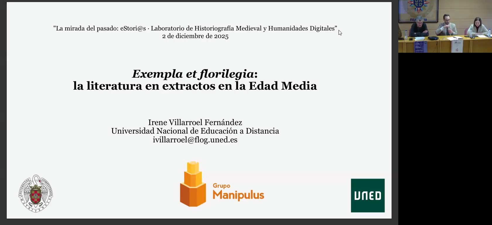 Exempla et florilegia: la literatura latina en extractos en la Edad Media