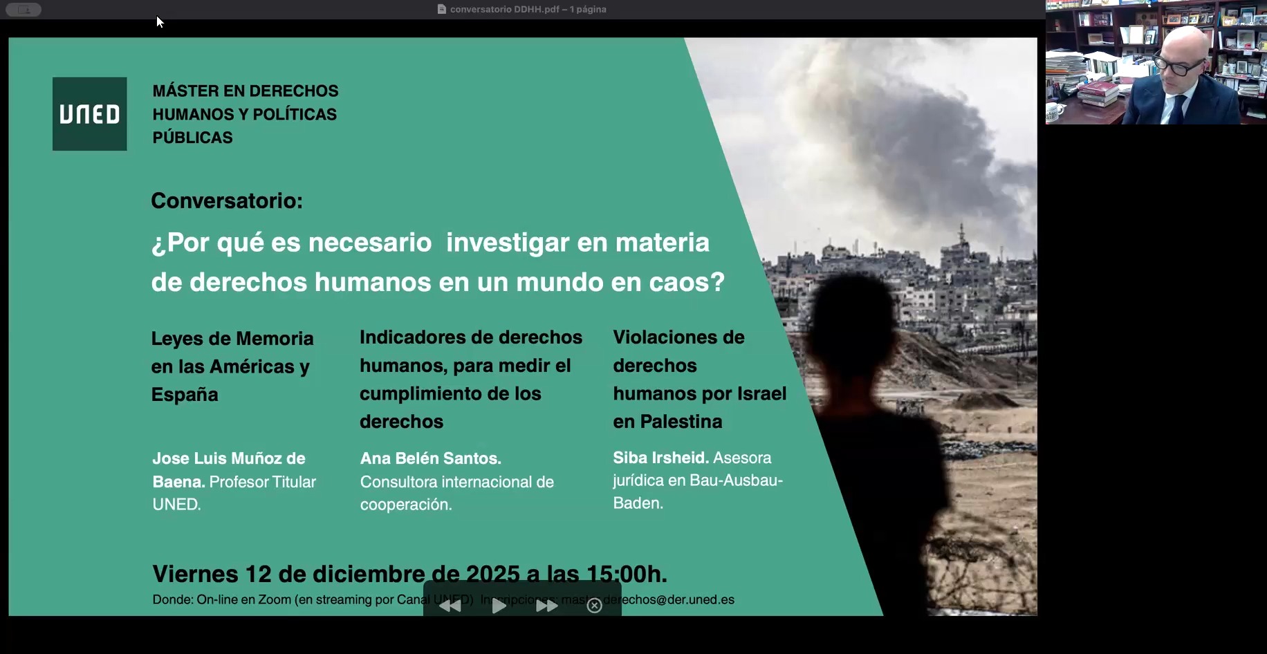 ¿Por qué es necesario investigar en materia de derechos humanos en un mundo en caos?