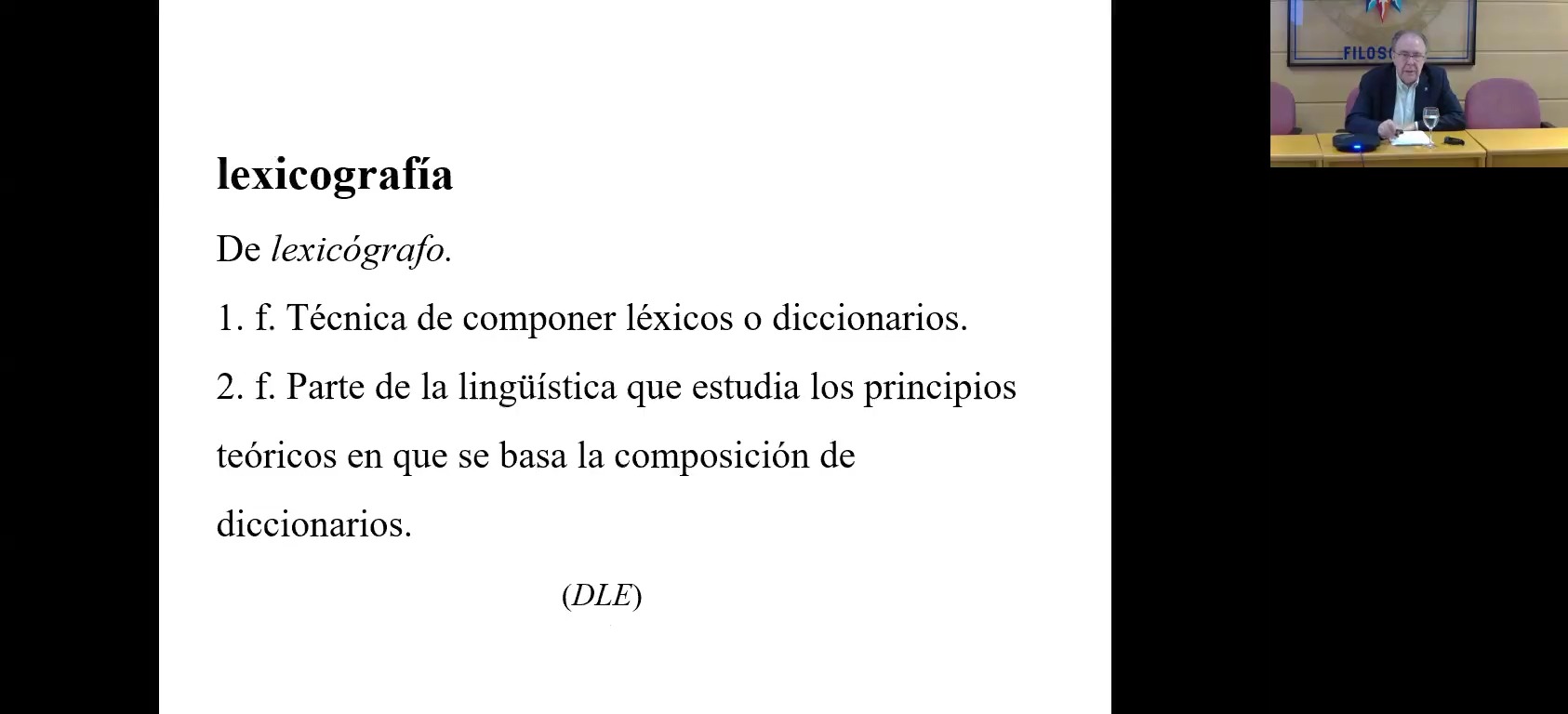 Lectio magistralis "A los trescientos años de una proeza: el Diccionario de autoridades"