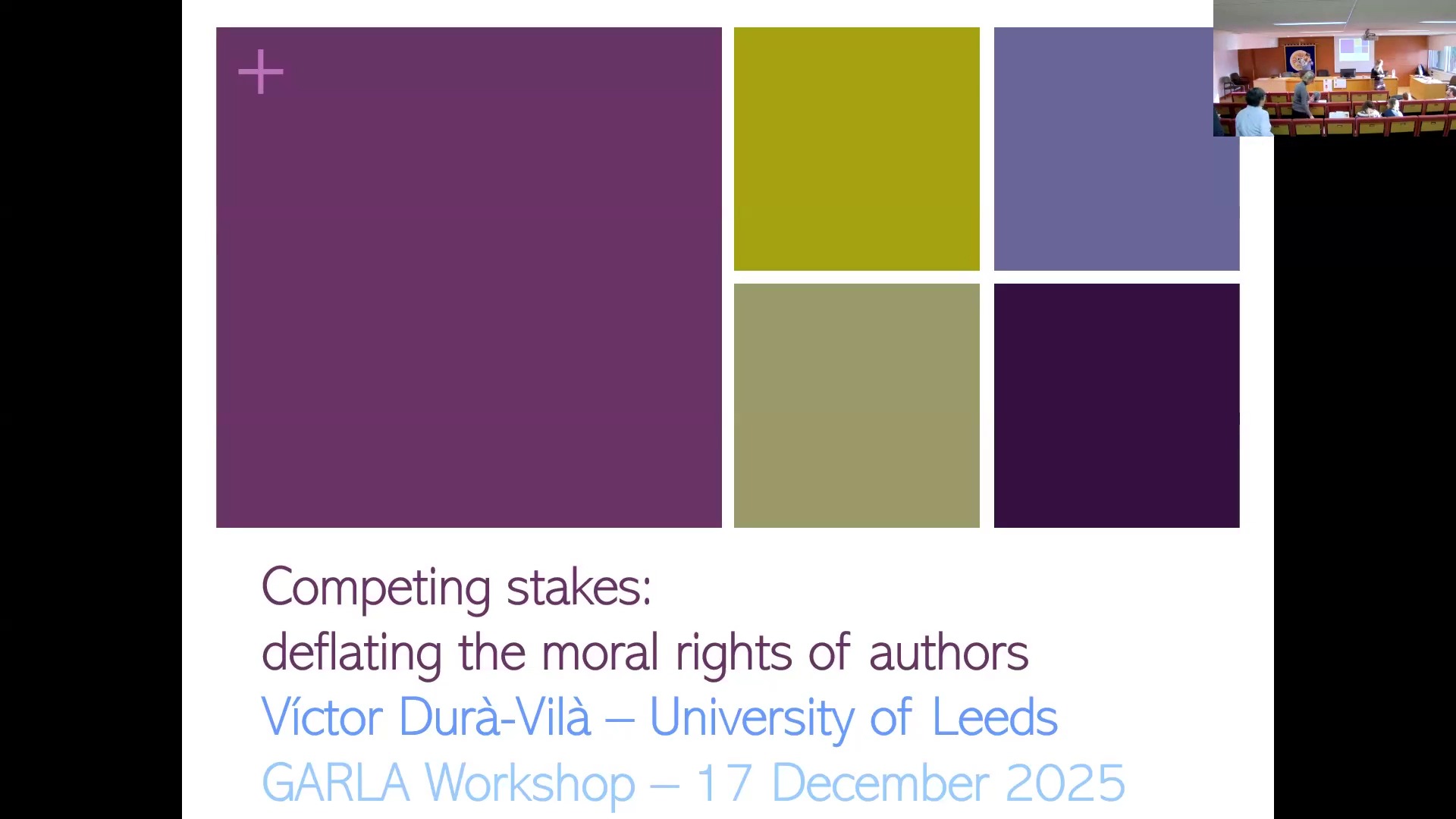 Competing stakes: deflating the moral rights of authors