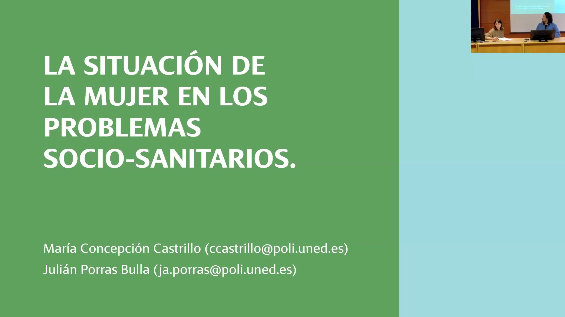 La situación de la mujer en los problemas socio-sanitarios
