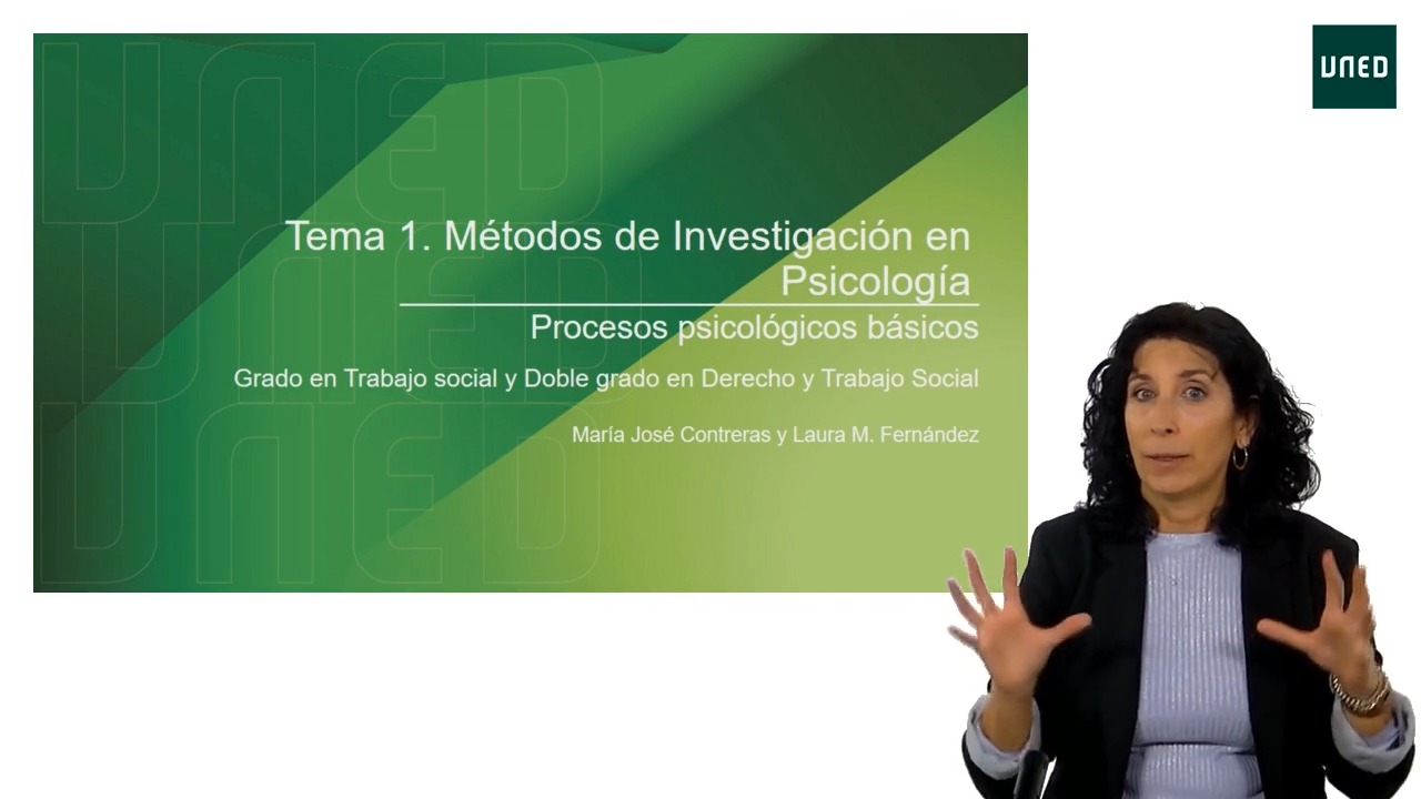 Presentación Tema 1: Métodos de investigación en Psicología