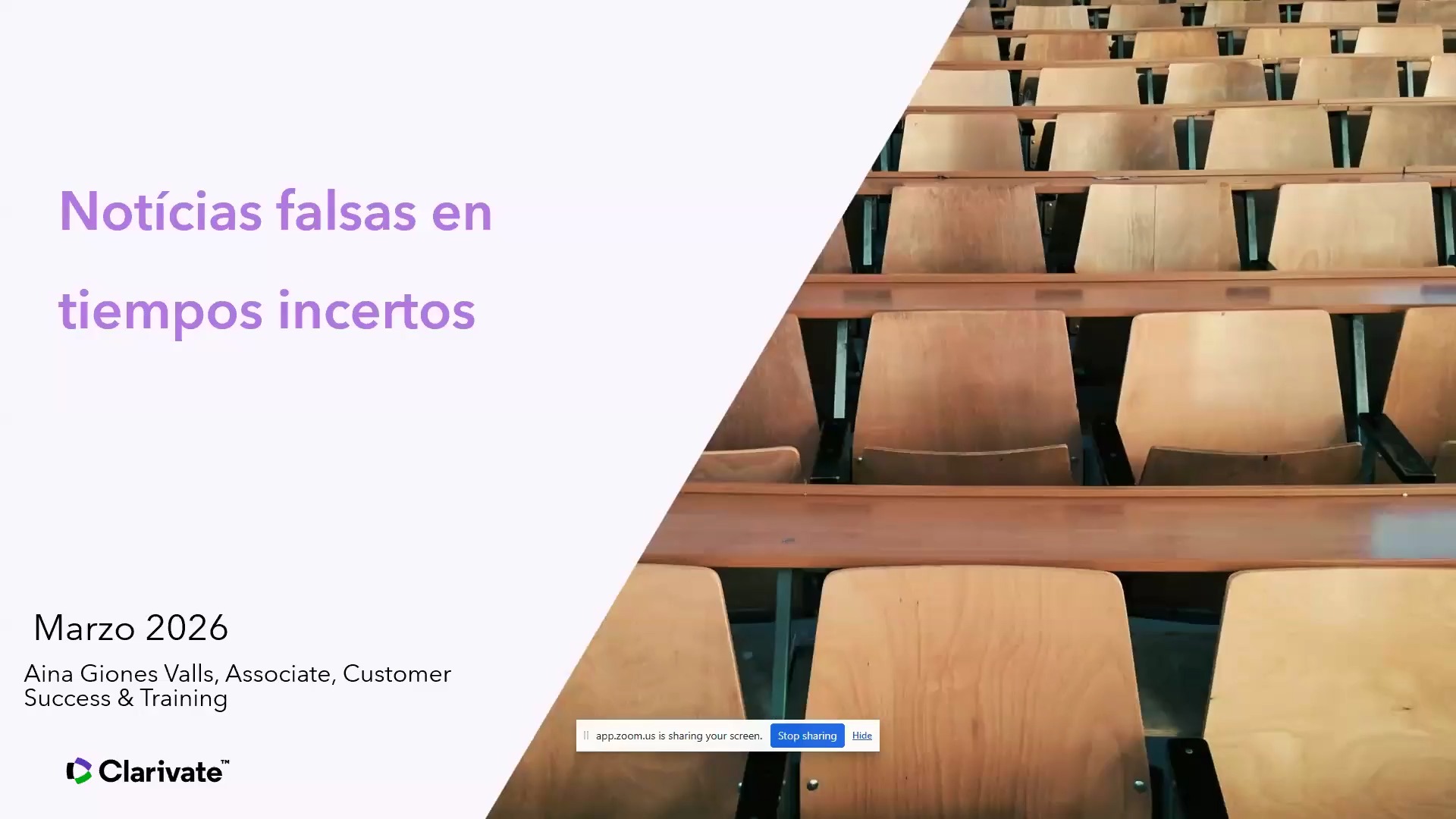 Noticias falsas en tiempos inciertos