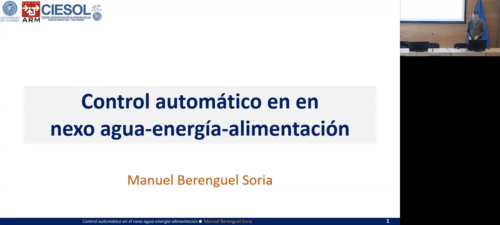 Control automático en el nexo agua-energía-alimentación