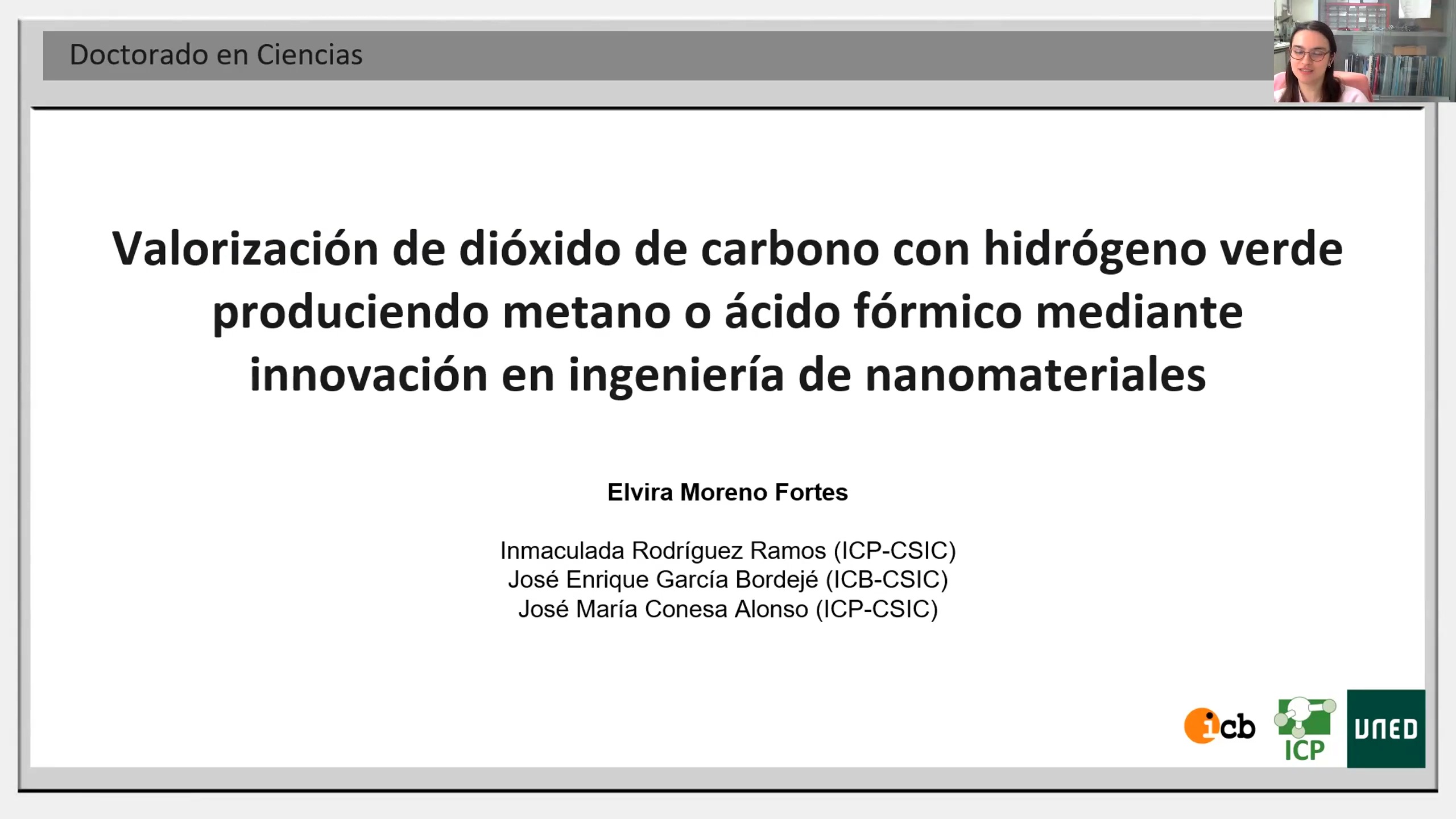 Valorización de dióxido de carbono con hidrógeno verde produciendo metano o ácido fórmico mediante innovación en ingeniería de nanomateriales