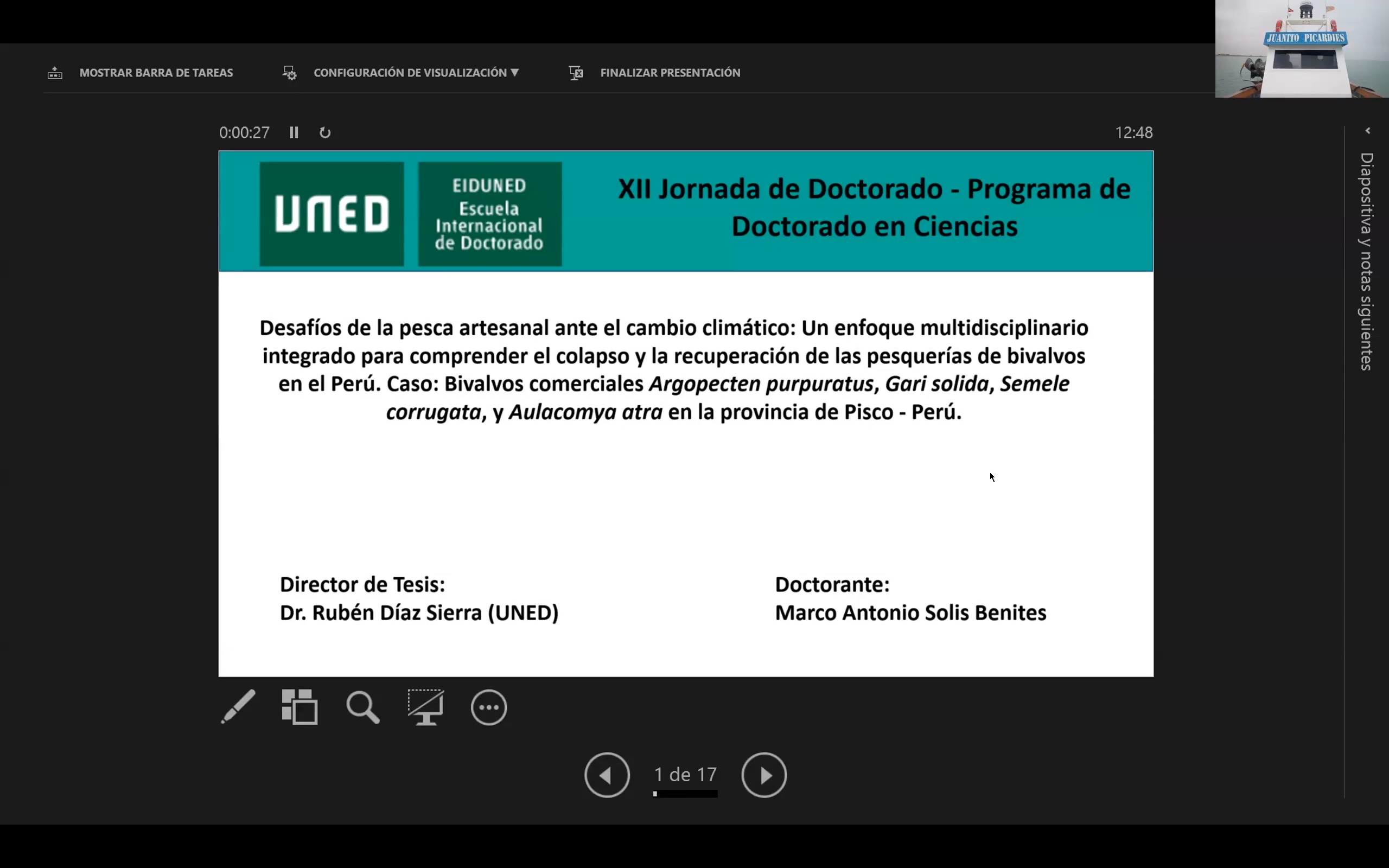 Desafíos de la pesca artesanal ante el cambio climático: Un enfoque multidisciplinario integrado para comprender el colapso y la recuperación de las pesquerías de bivalvos en el Perú. Caso: Bivalvos comerciales Argopecten purpuratus, Gari solida, Semele corrugata, y Aulacomya atra en la provincia de Pisco - Perú