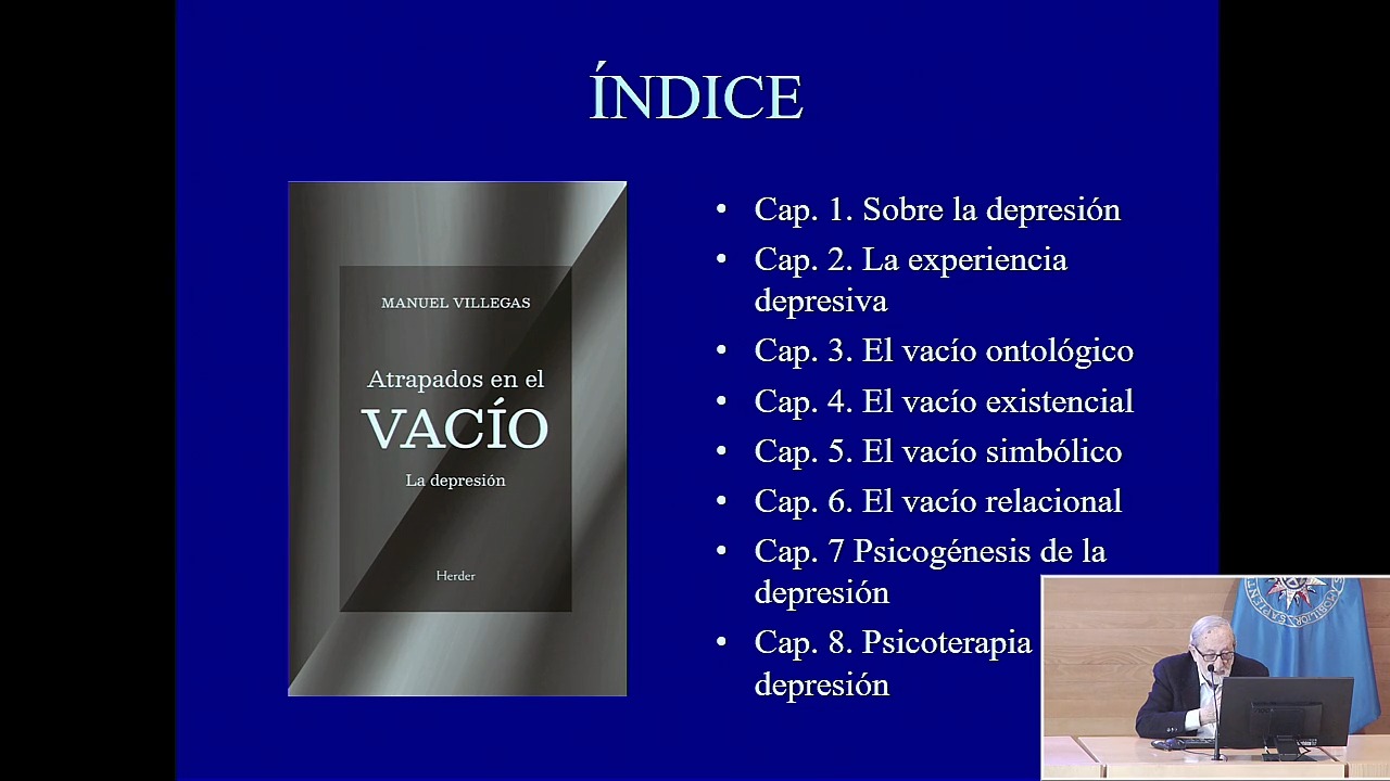 Presentación del libro “ATRAPADOS EN EL VACIO.  LA DEPRESIÓN”